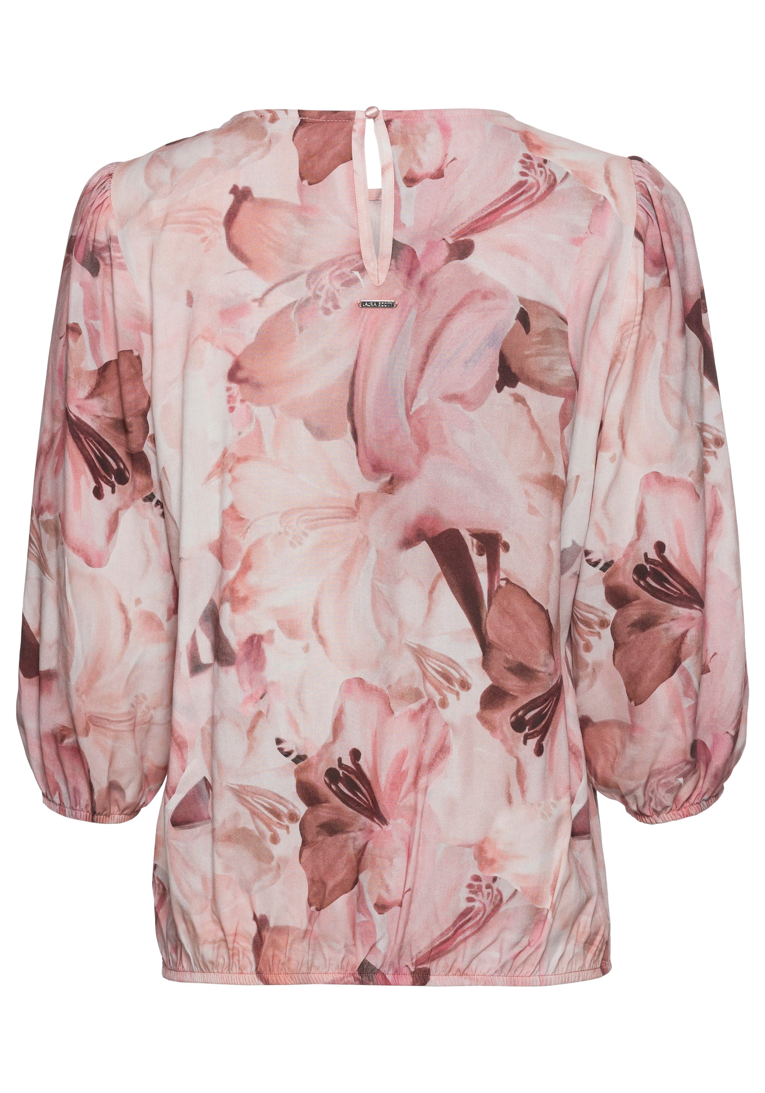 Laura Scott Gedessineerde blouse met elegante bloemenprint