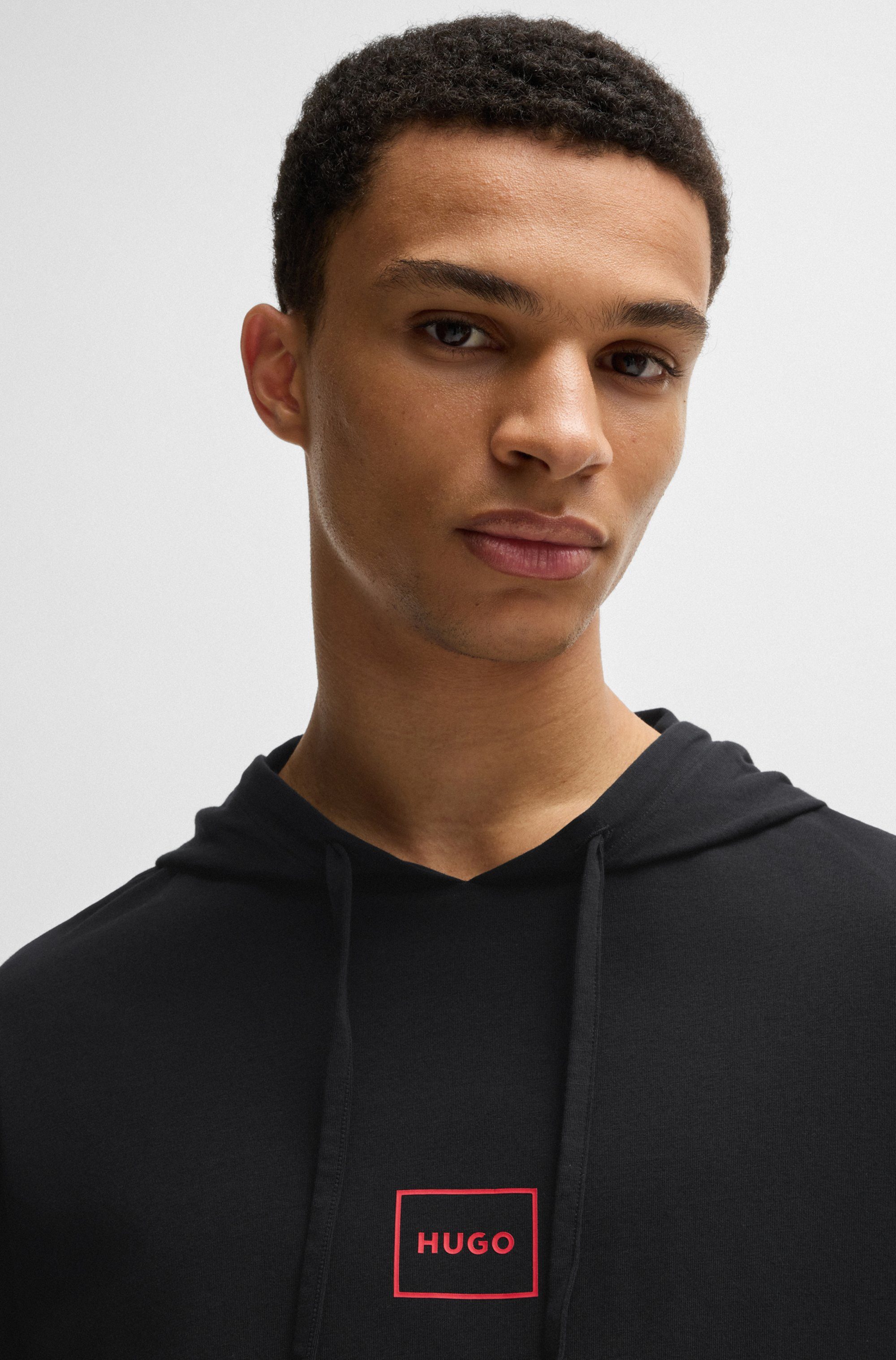 HUGO underwear Hoodie met merklabel