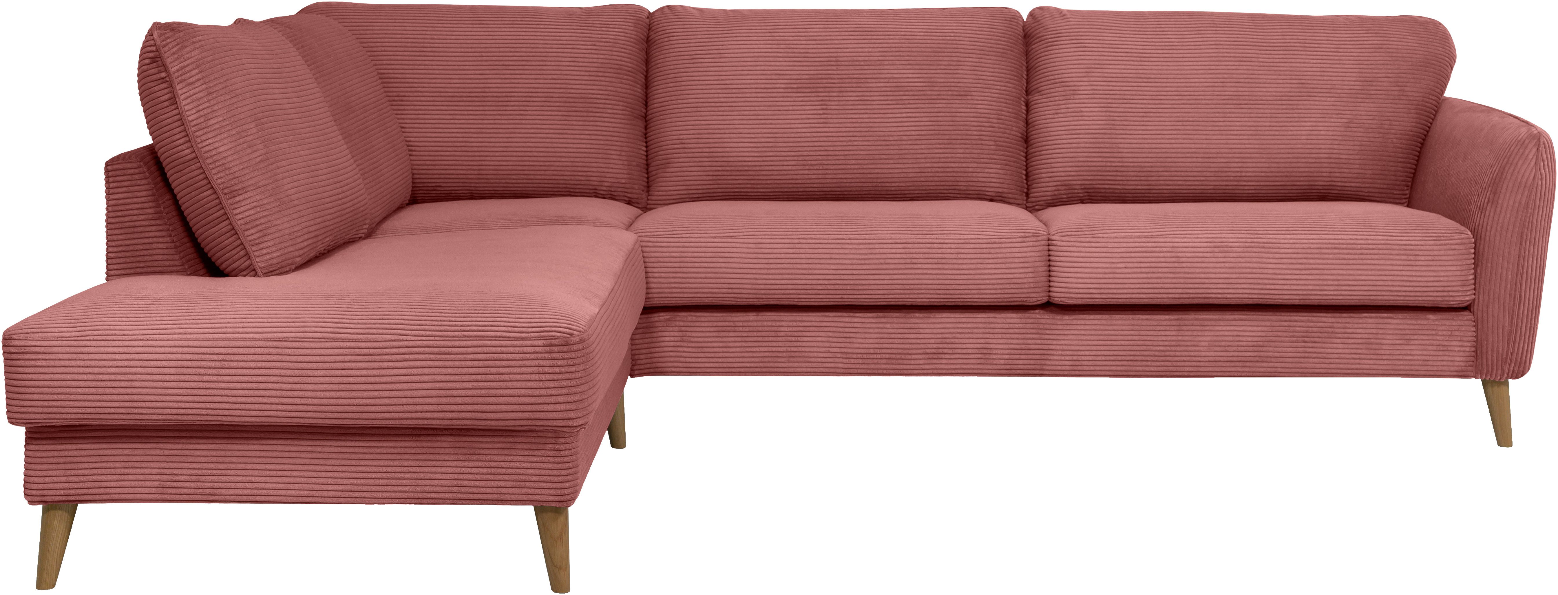 Home affaire Hoekbank MARSEILLE 278/202 cm, L-vorm, ottoman rechts/links, verschillende bekledingen