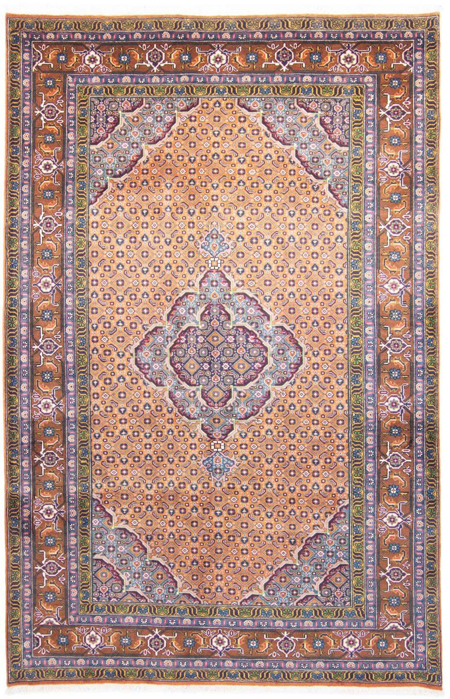 morgenland Wollen kleed Ardebil medaillon marone chiaro 304 x 198 cm Uniek exemplaar met certificaat