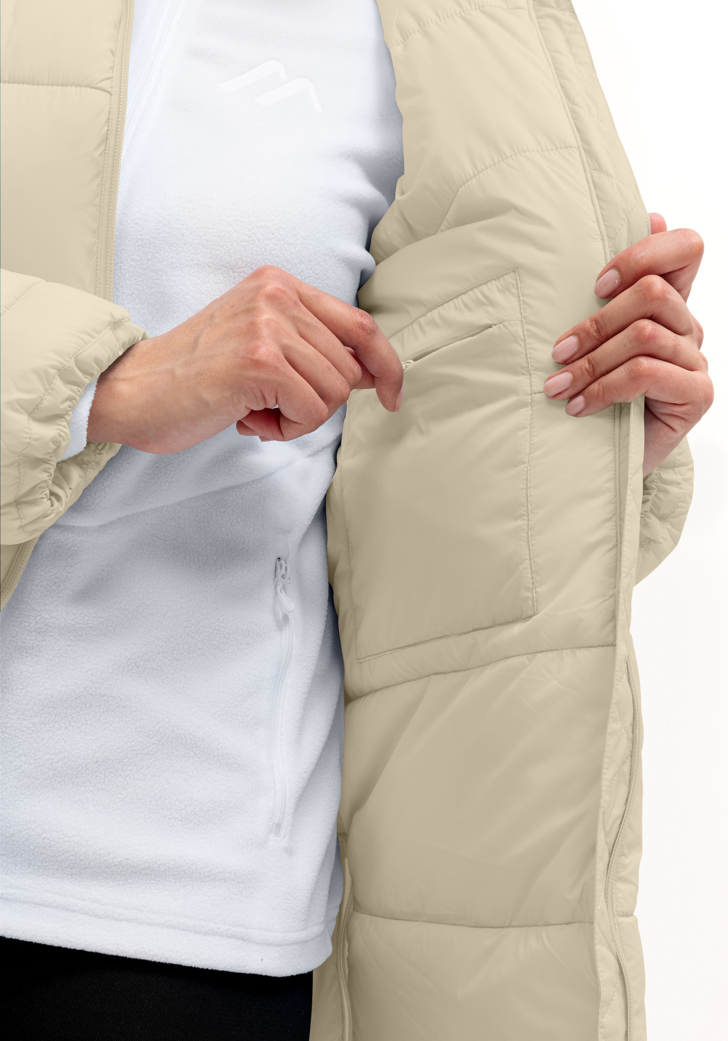 Maier Sports Functionele jas Heatcore Coat W warme damesjas losse pasvorm comfortabele snit
