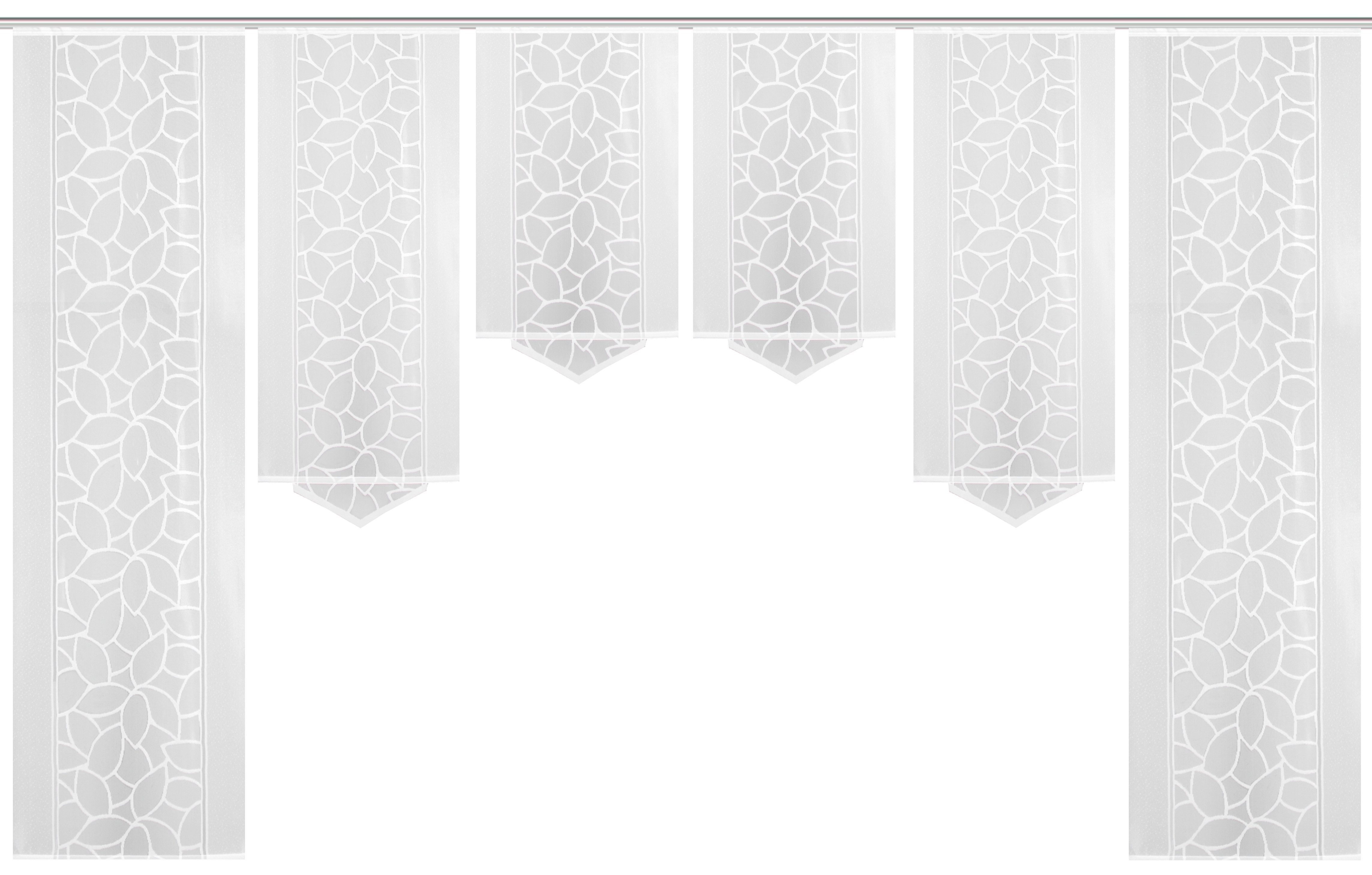 HOME WOHNIDEEN Paneelgordijn JENNA Paneelgordijn jacquard set (6 stuks)
