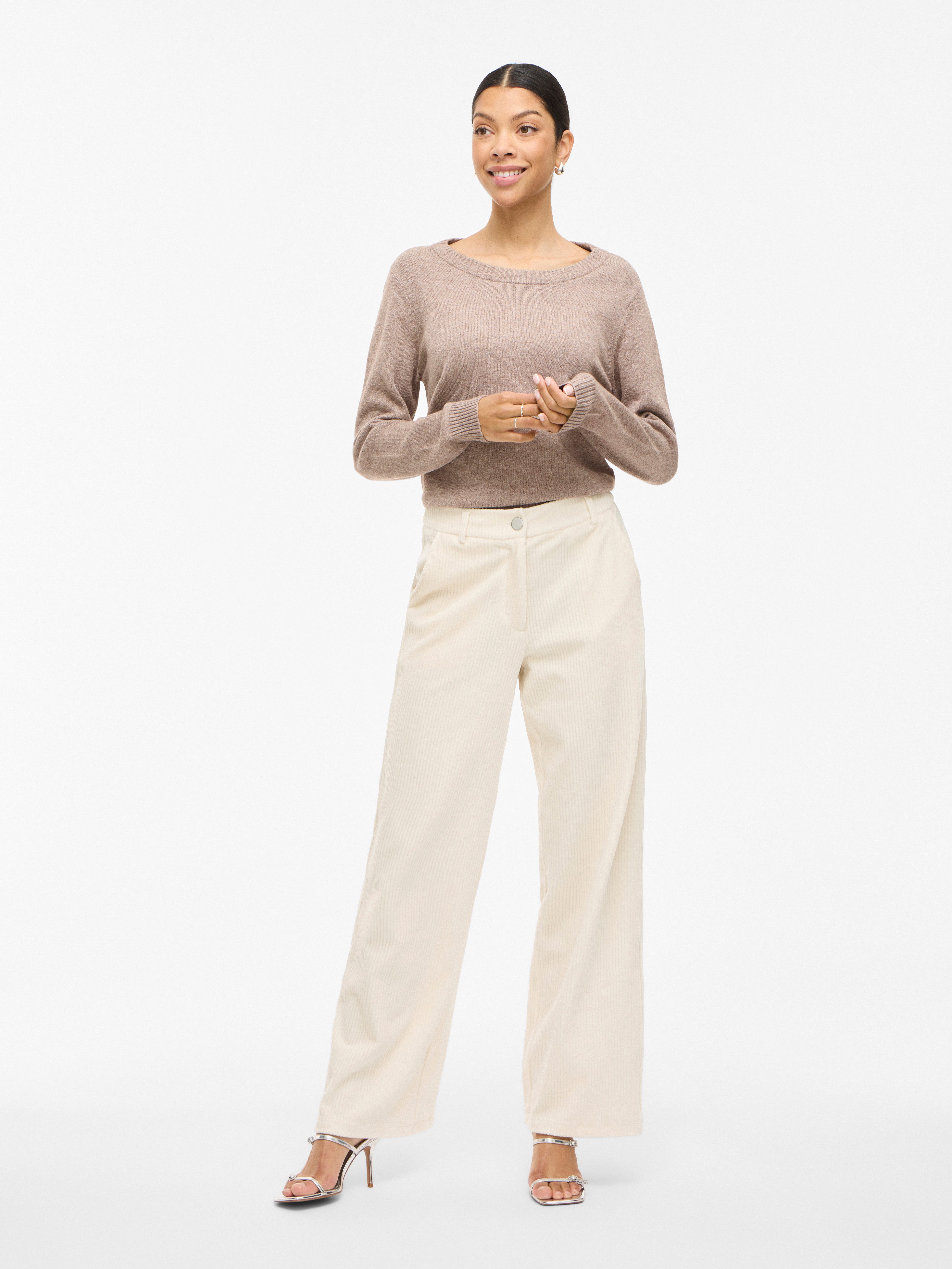 Vila Cordbroek VIKITA RW WIDE CORDUROY PANTS - NOOS