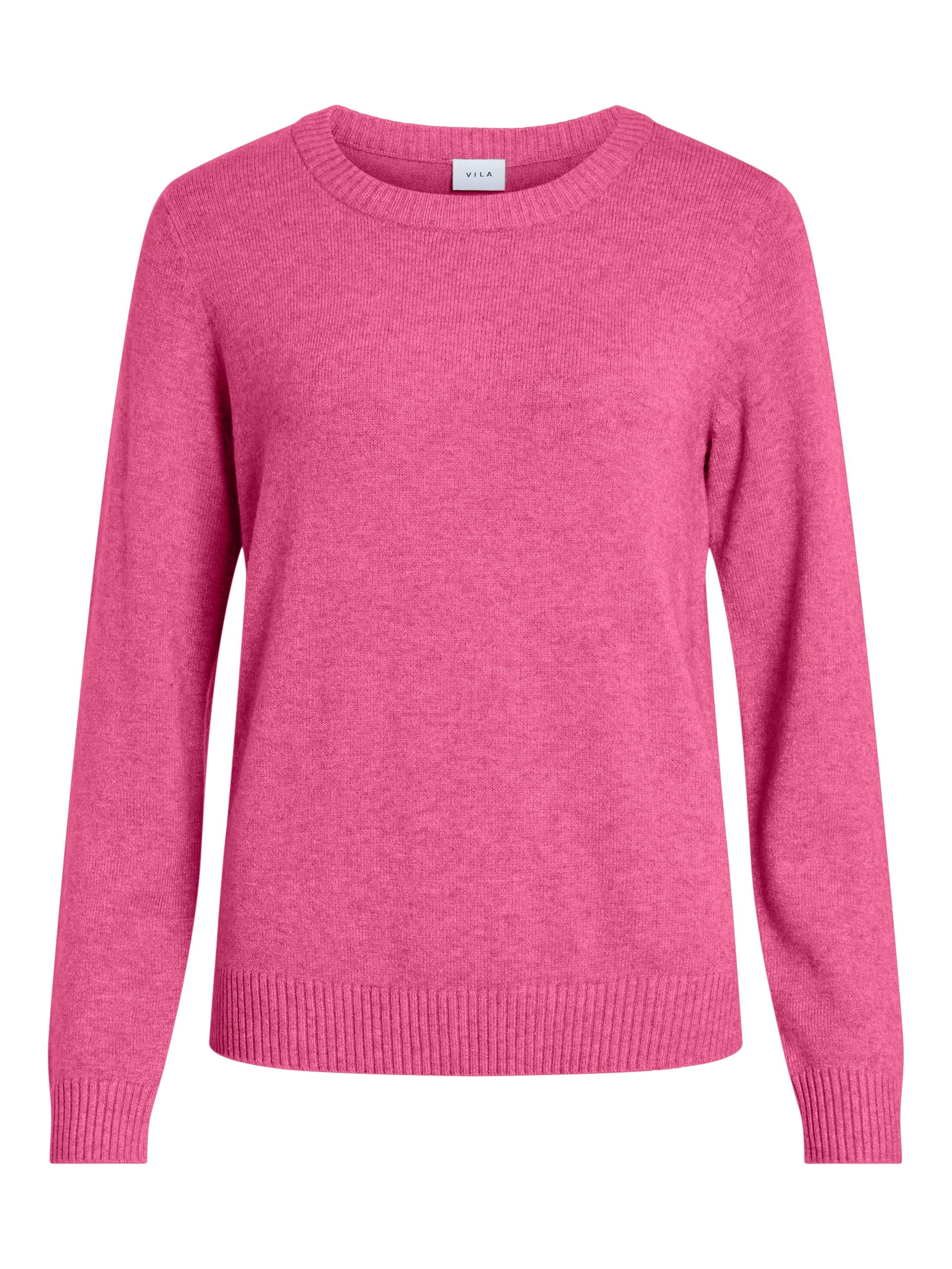 Vila Trui met ronde hals VIRIL O-NECK L/S KNIT TOP - NOOS