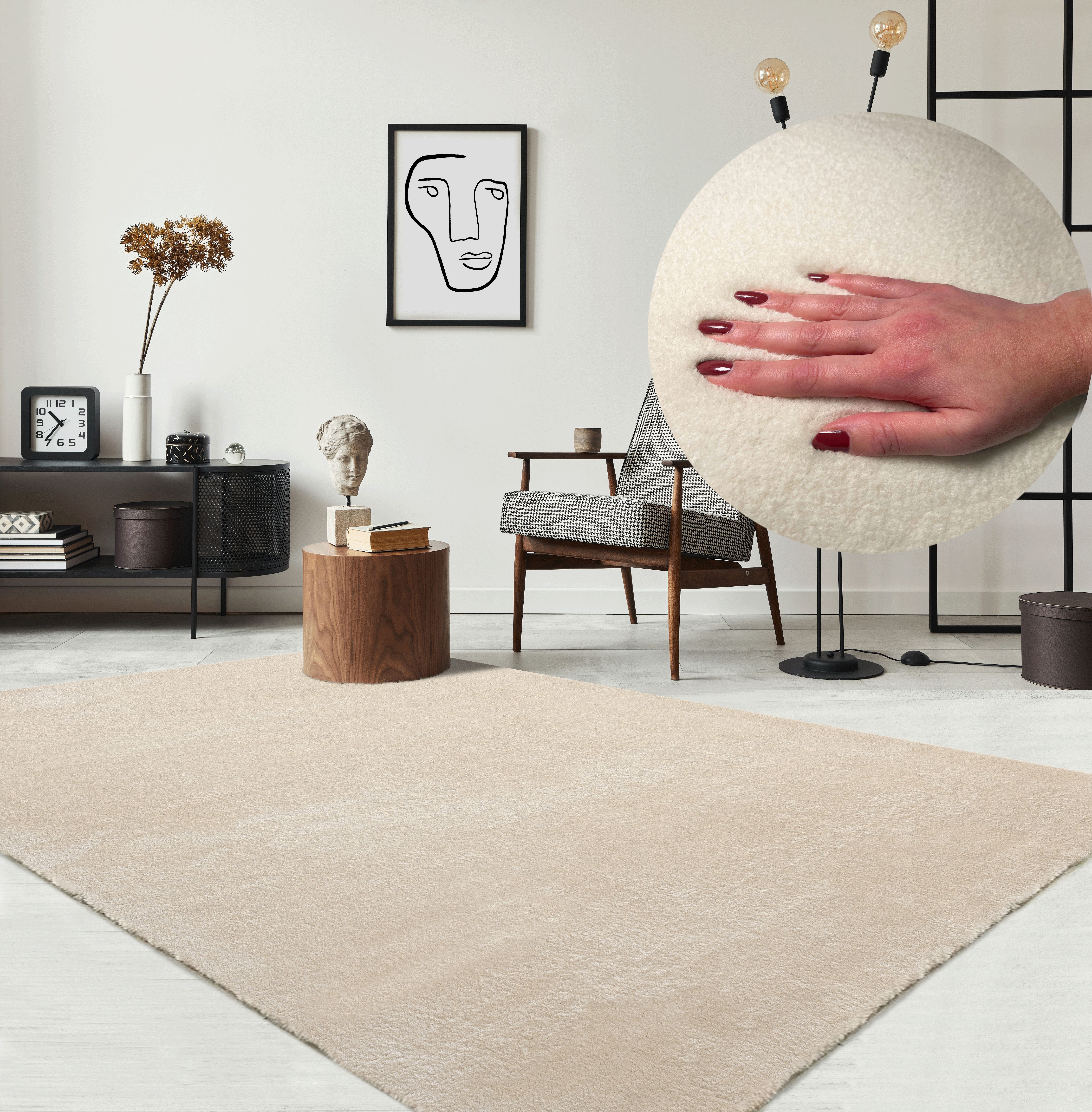 The carpet Vloerkleed Relax wasbaar woonkamer tapijt modern antislip, klantenfavoriet