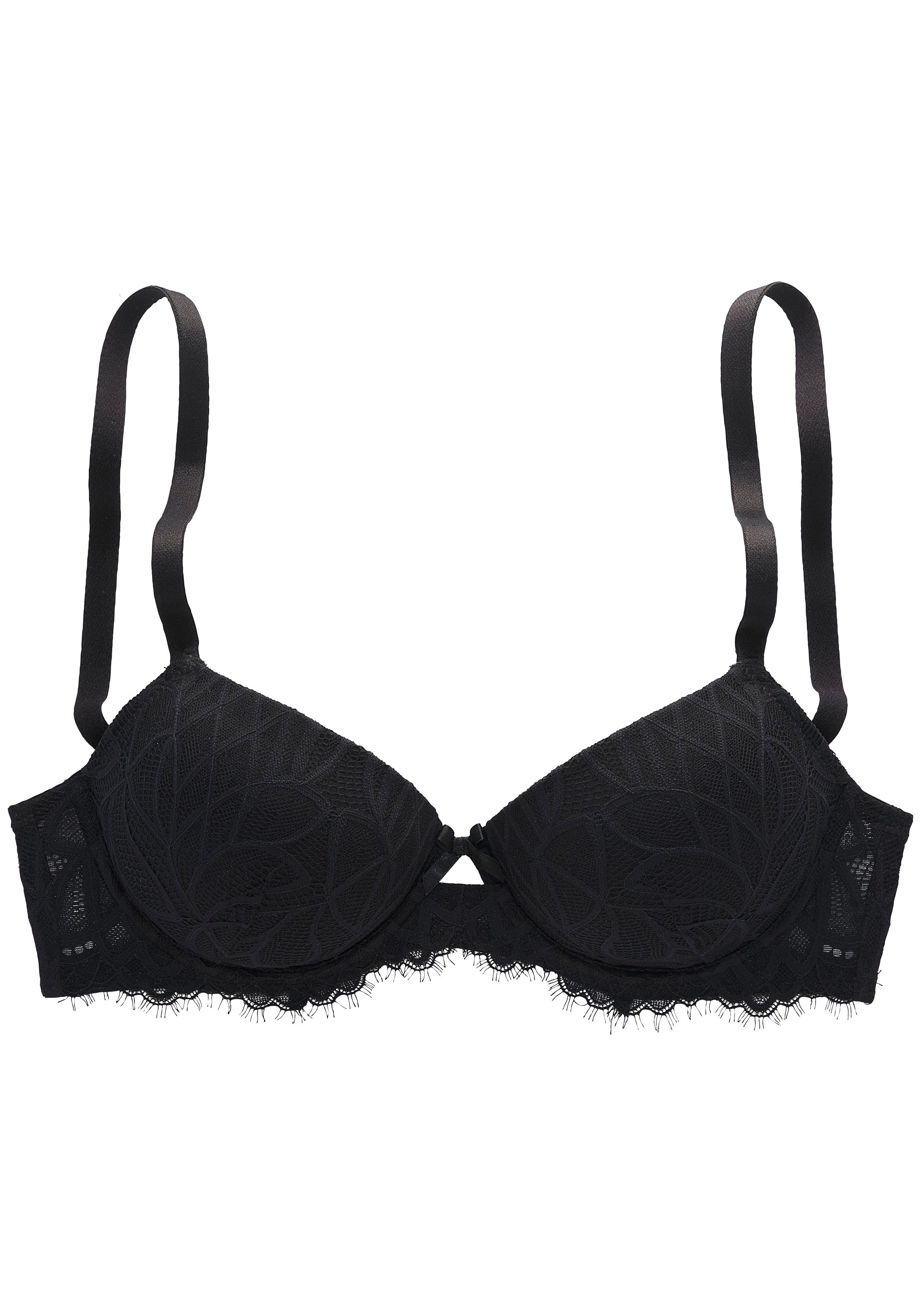 Lascana Bh met steuncups Cara met beugel rondom van filigraan kant, sexy lingerie