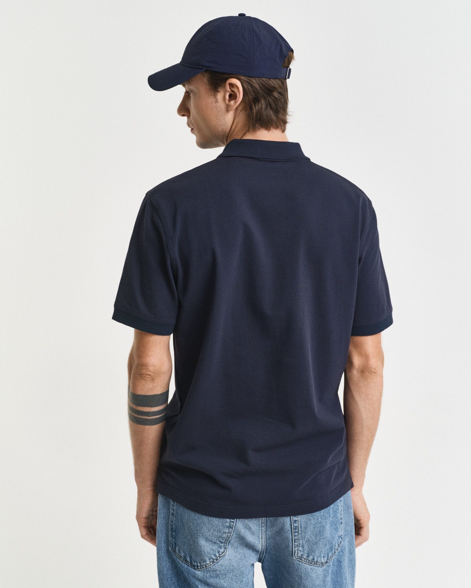 Gant Poloshirt REG CONTRAST PIQUE SS RUGGER met contrastkleurige inzetten