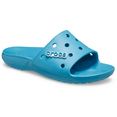 crocs badslippers classic crocs slide met luchtgaten blauw