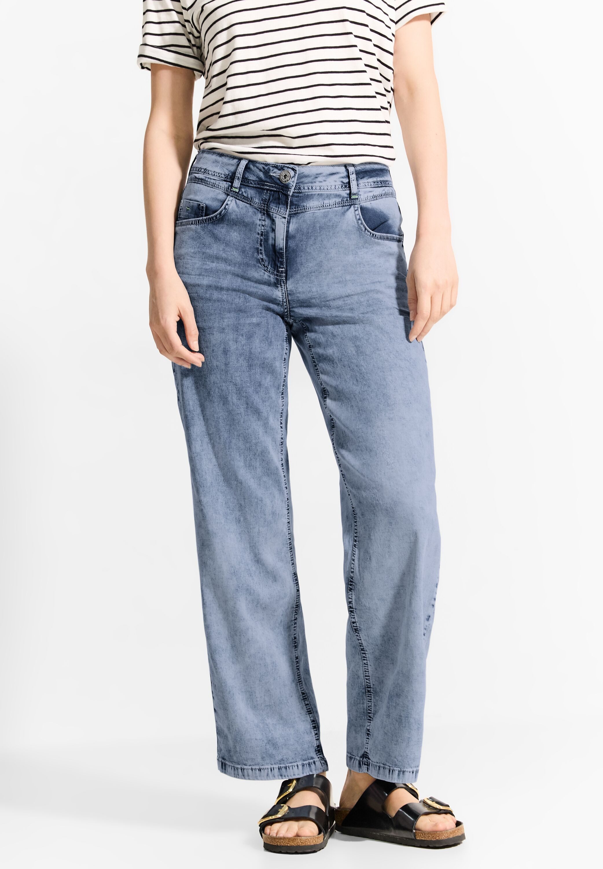 Cecil Wijde jeans Neele met stretchaandeel
