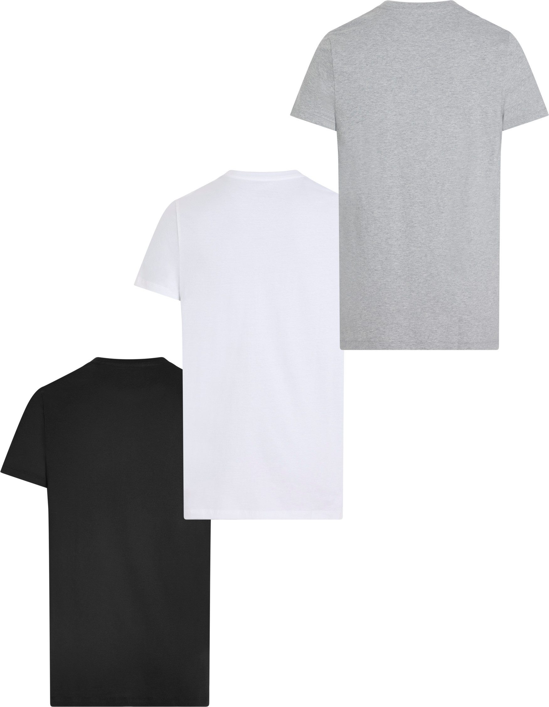 Calvin Klein T-shirt S/S CREW NECK 3PK met geborduurd logo (3-delig, Set van 3)