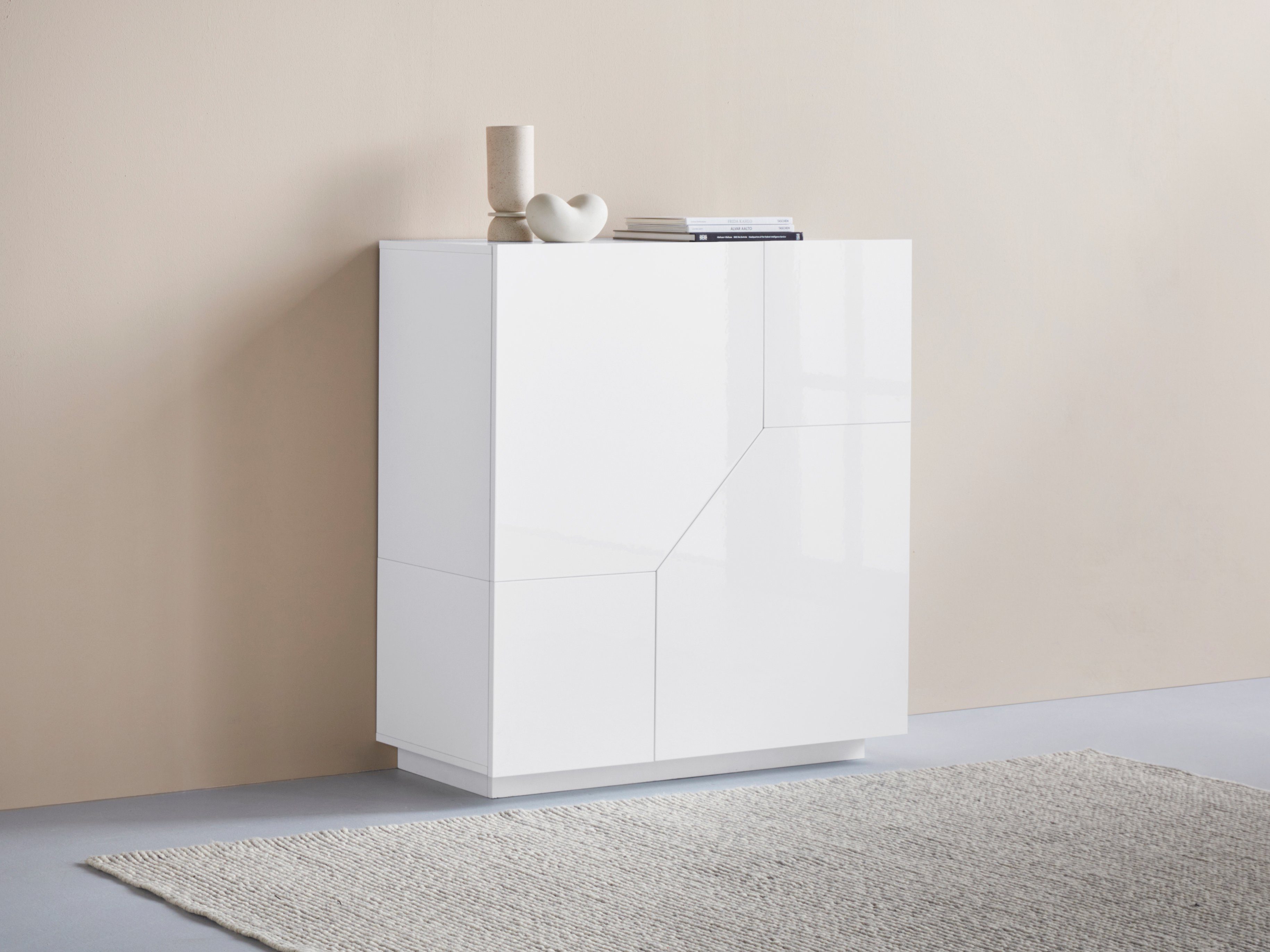 INOSIGN Highboard ALIEN hoge commode, buffetkast, hoge sideboard, commodekast highboards wit