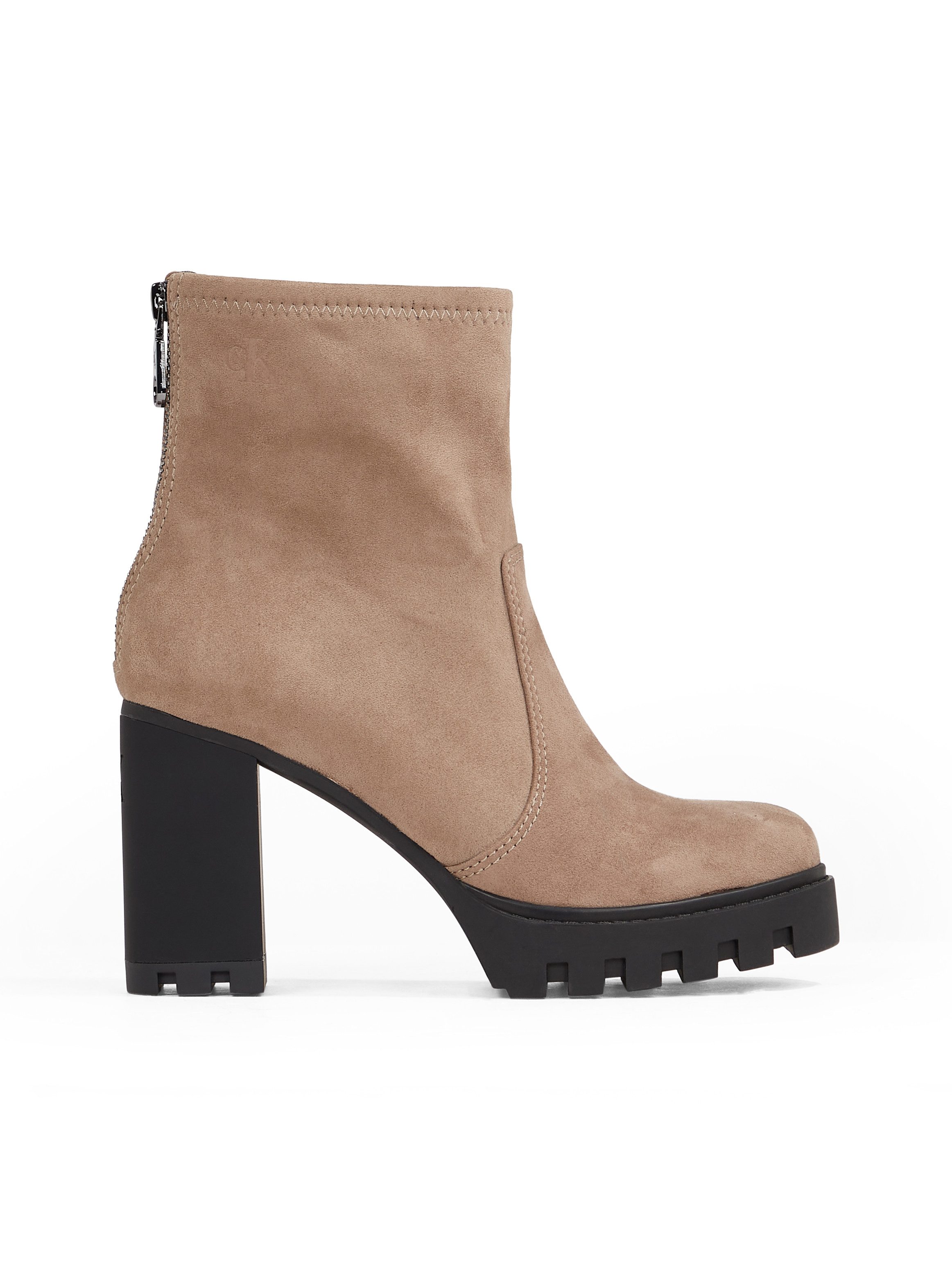 Calvin Klein Highheel-laarsjes HEEL PLATFORM ZIP BOOT SS blokhak, plateau, enkellaars, praktische hielrits
