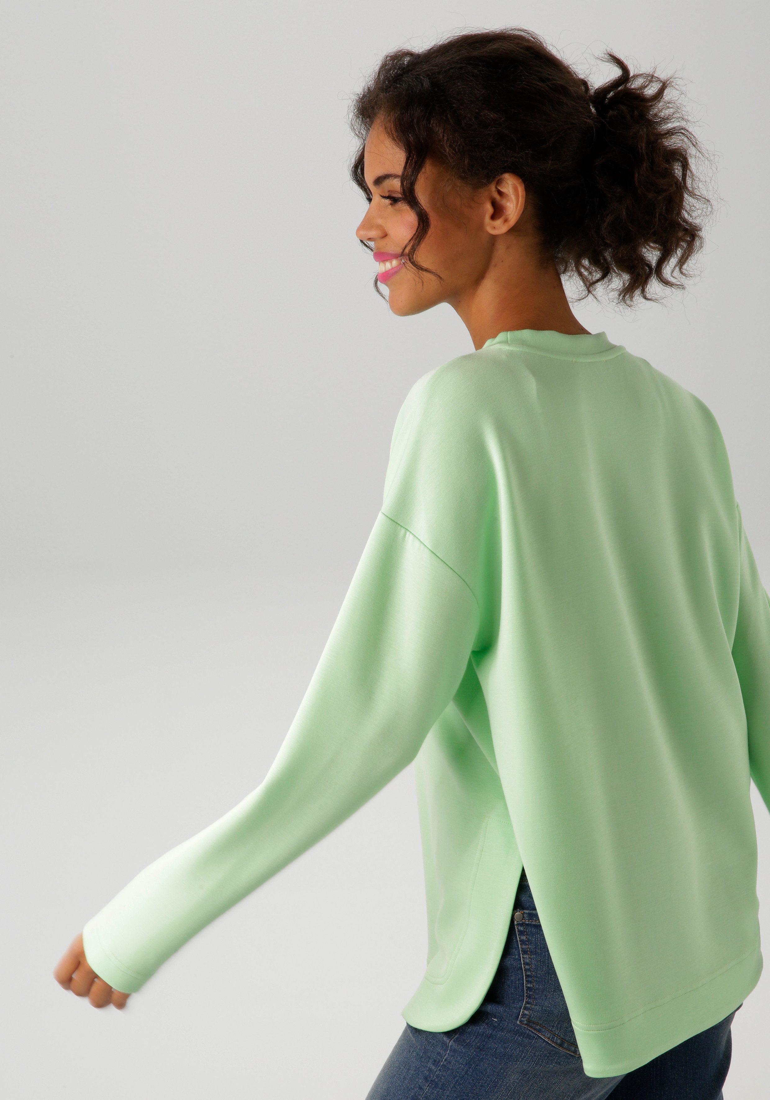 Aniston CASUAL Sweatshirt in trendy kleurenpalet - nieuwe collectie