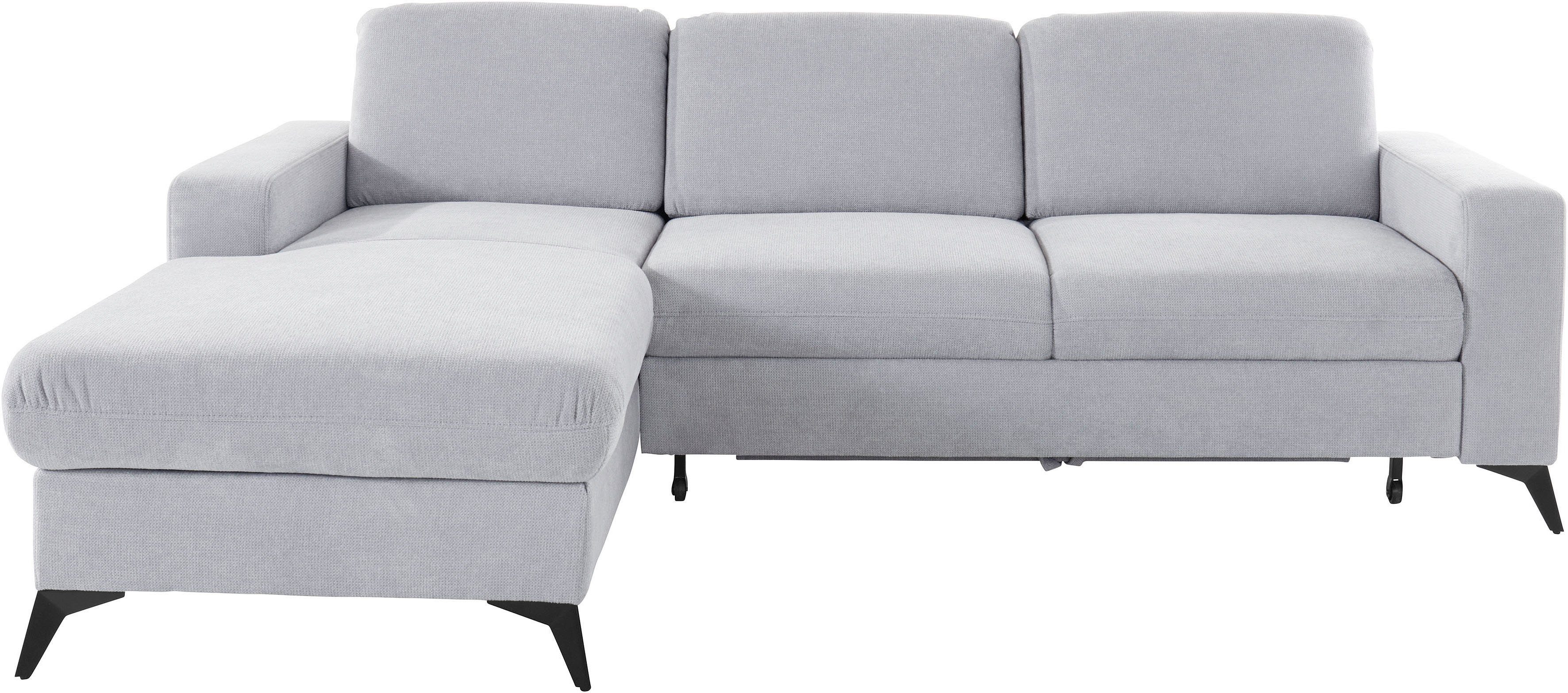 Places of Style Hoekbank Lolland L-vorm Naar keuze met slaapfunctie en bedkist, binnenvering