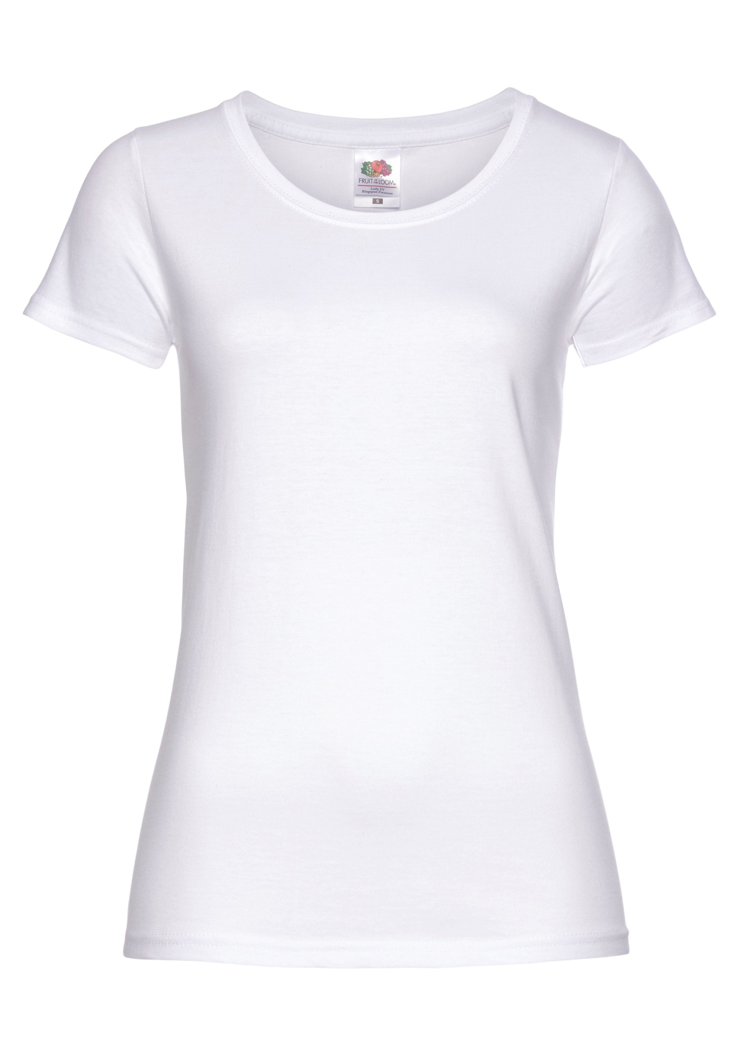 Fruit of the Loom Shirt met ronde hals Lady Fit Premium (2-delig, Set van 2)
