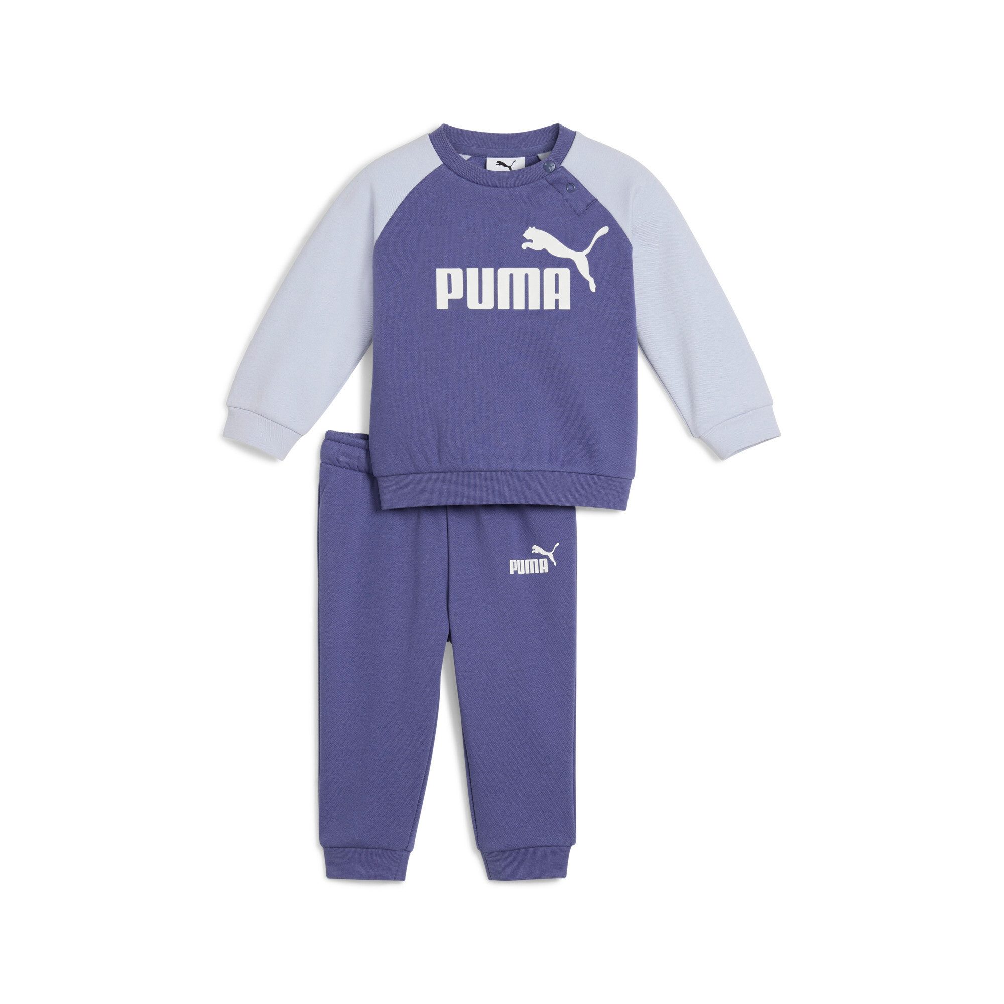 PUMA Trainingspak MINICATS ESS RAGLAN CREW SET FL INF (2-delig) kinderen trainingspakken maat 62 blauw