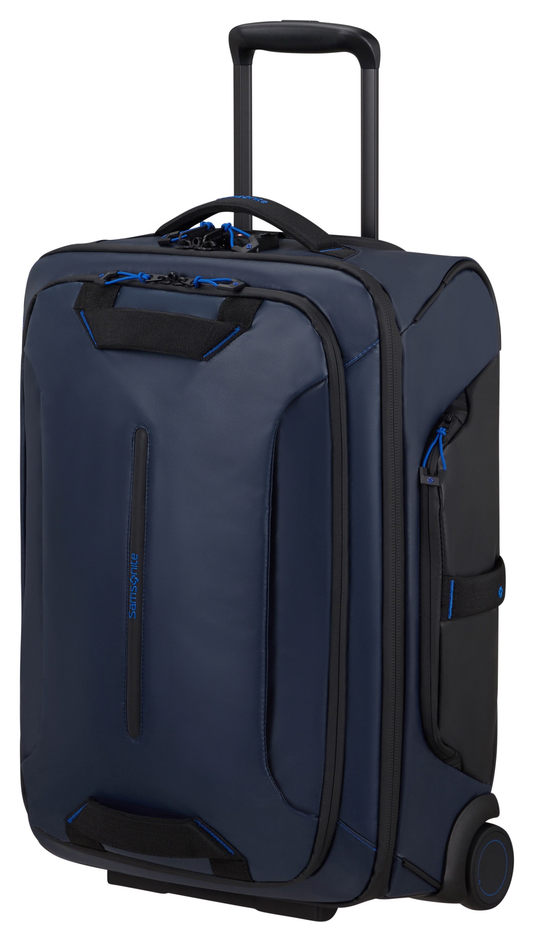 Samsonite Zachte bagage trolley ECODIVER 55 - 2 Rollen Handbagage koffer reistas zachte koffer frontzak unisex koffers & reistassen blauw