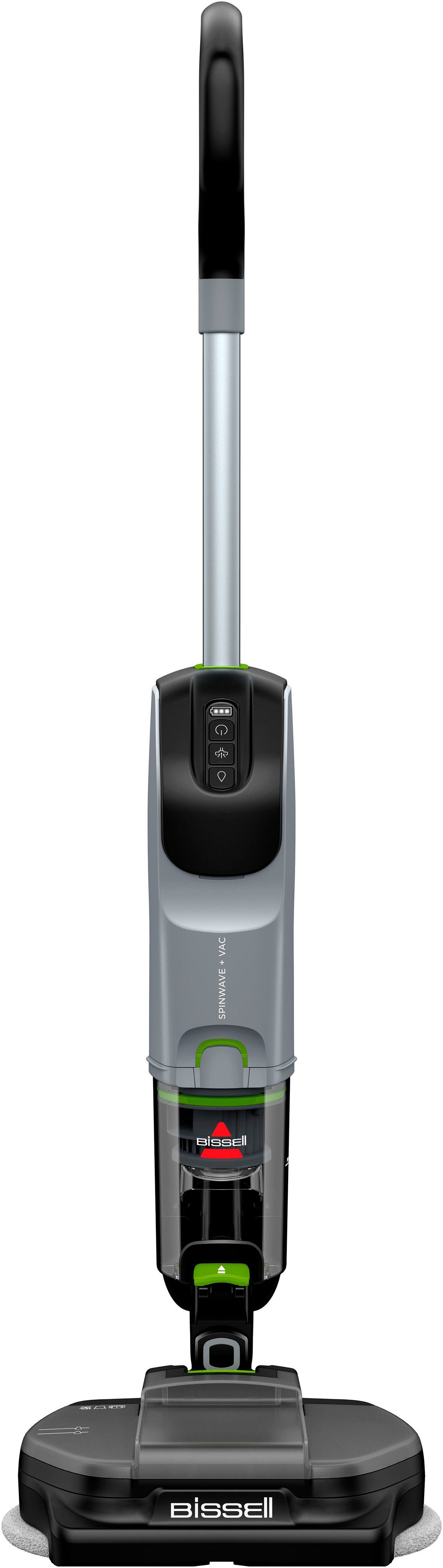 Bissell Nat- en droogzuiger 3893N, SpinWave®+ Vac PET Select, stofvrij dweilen draadloos, voor alle harde vloeren, 3 reinigingsmodi inclusief zuigmodus