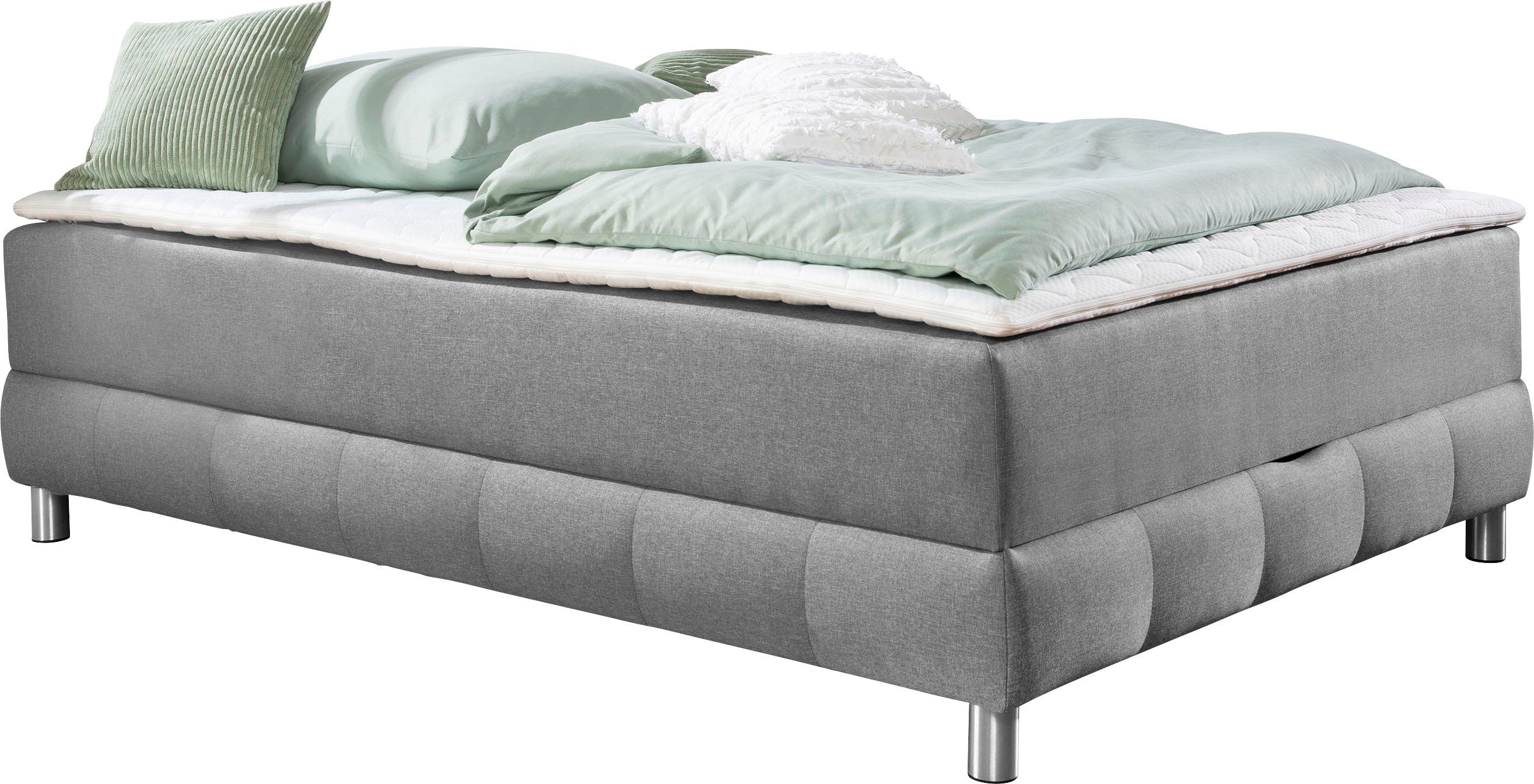 INOSIGN Boxspring Vaasa geschikt voor schuine plafonds, inclusief bedlade en matrastopper