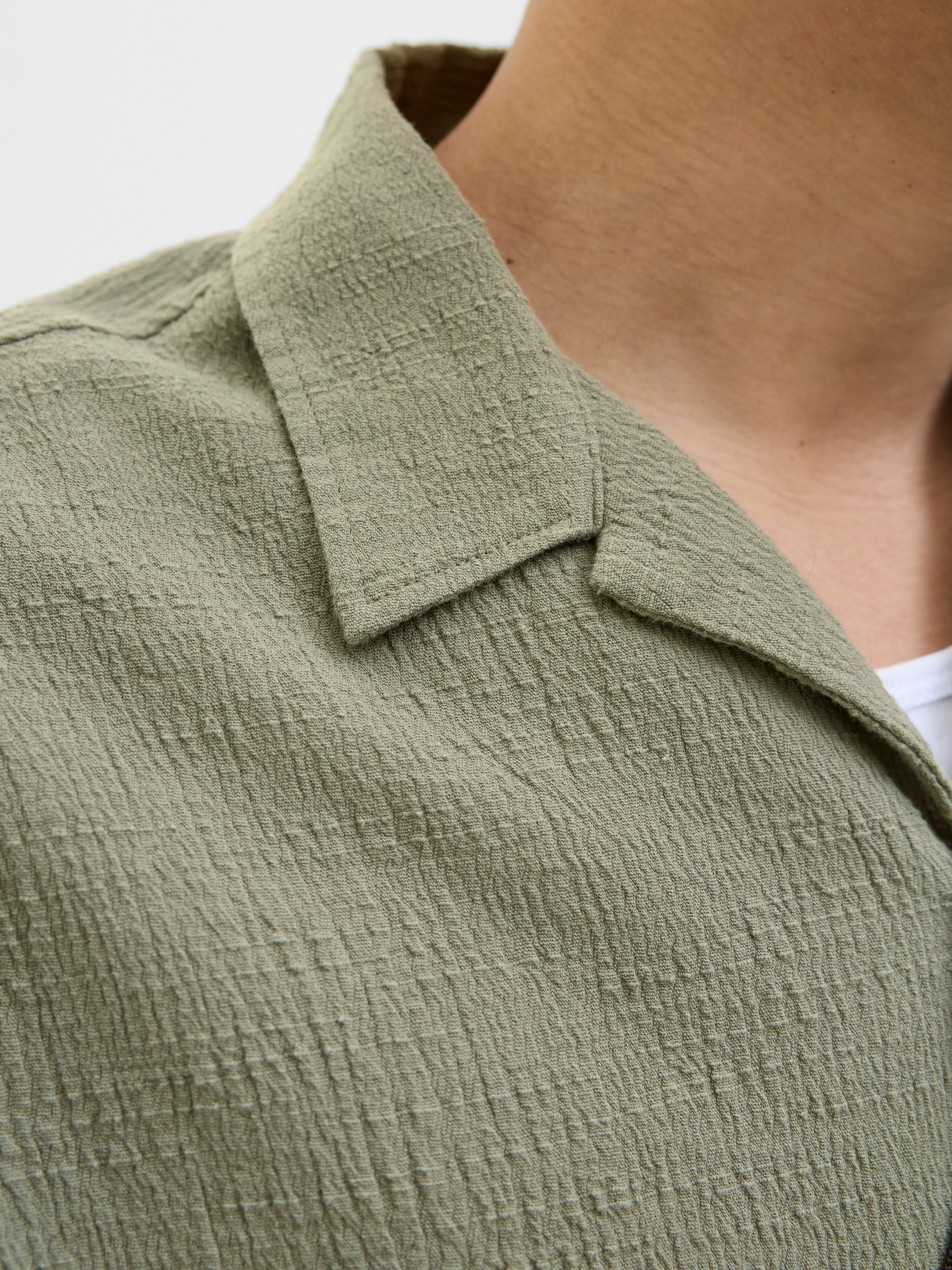 Jack & Jones Overhemd met korte mouwen JORLUKE CRINKLE RESORT SHIRT SS SN