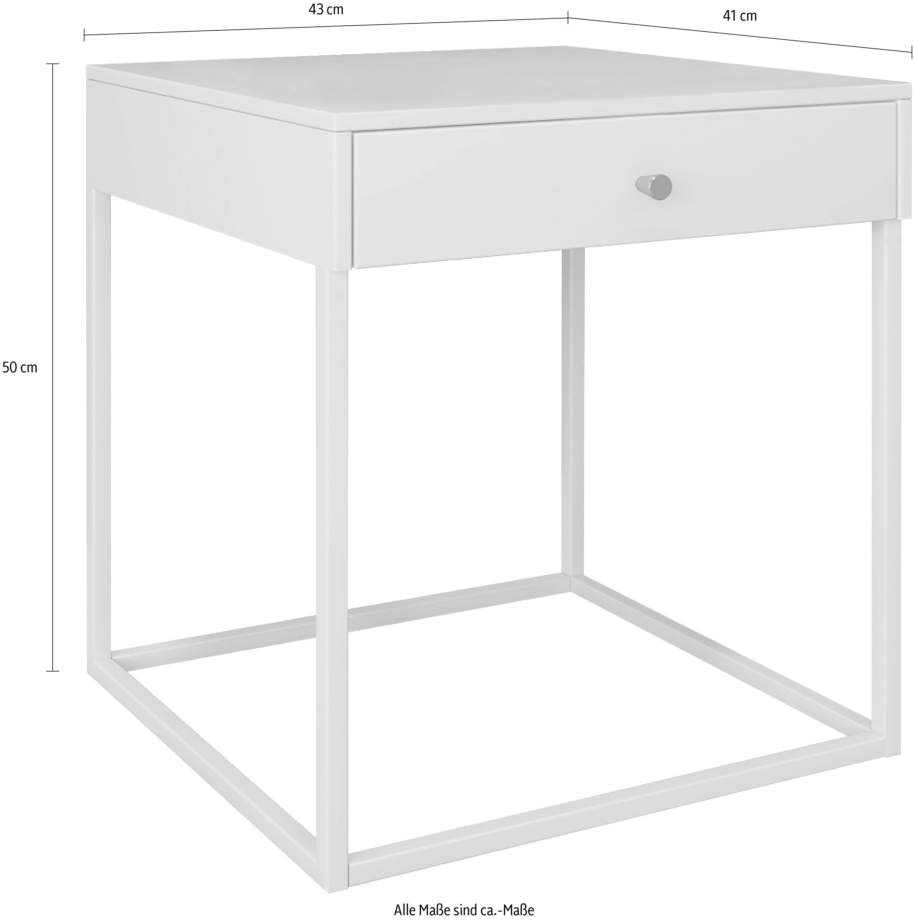 Homexperts Nachtkastje Pit Bijzettafel / nachtkastje in modern metalen design