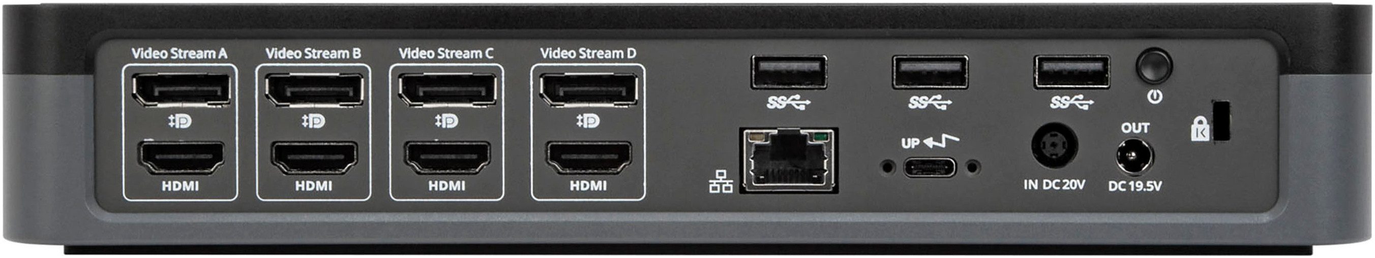 Targus Laptop-dockingstation USB-C Universal Quad 4K (QV4K) Docking Station