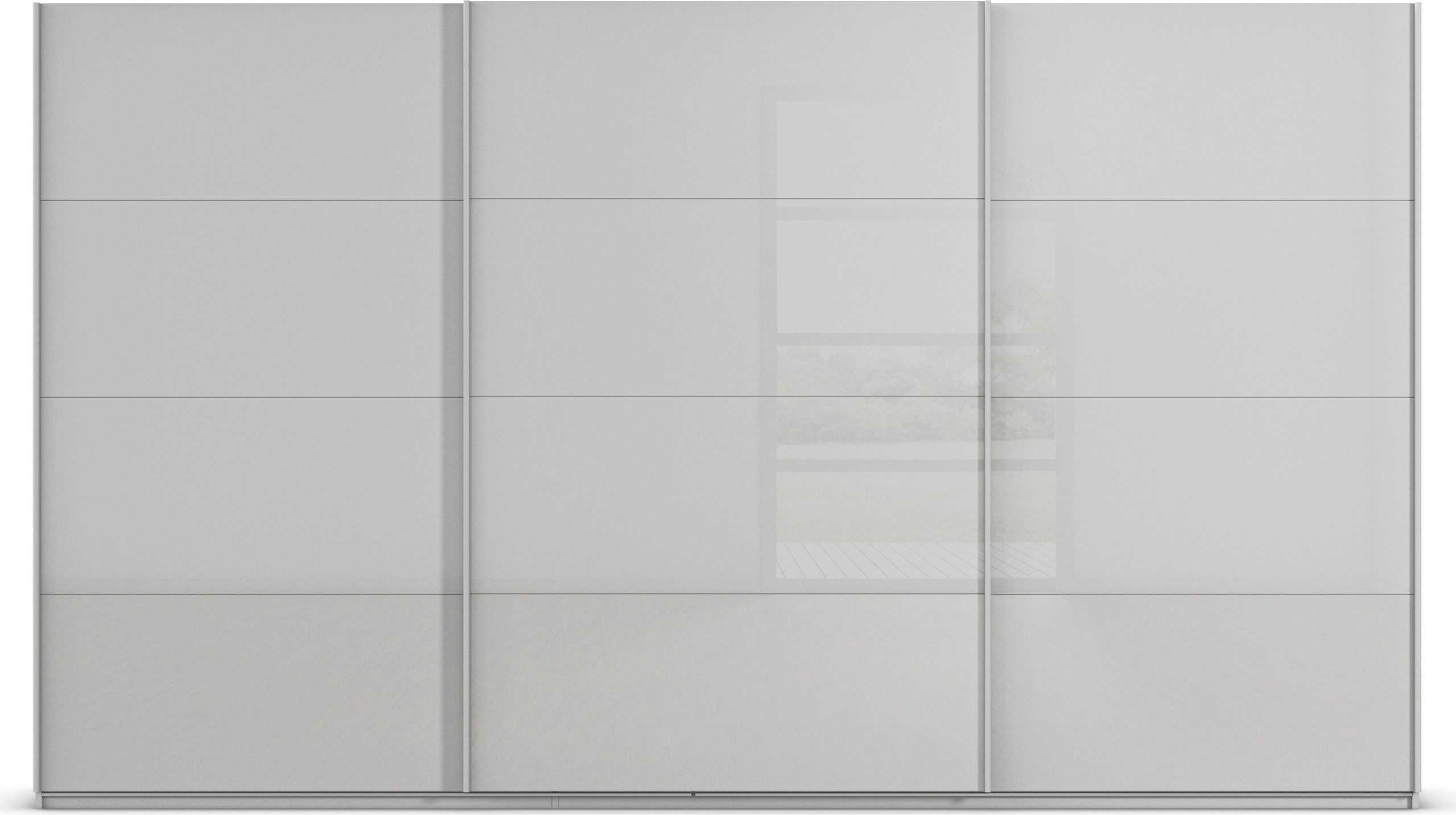 rauch Schuifdeurkast Kledingkast Kast Garderobe AGORDO met Glasfront doordachte binnenuitrusting, in 4 breedtes en 2 hoogtes made in germany