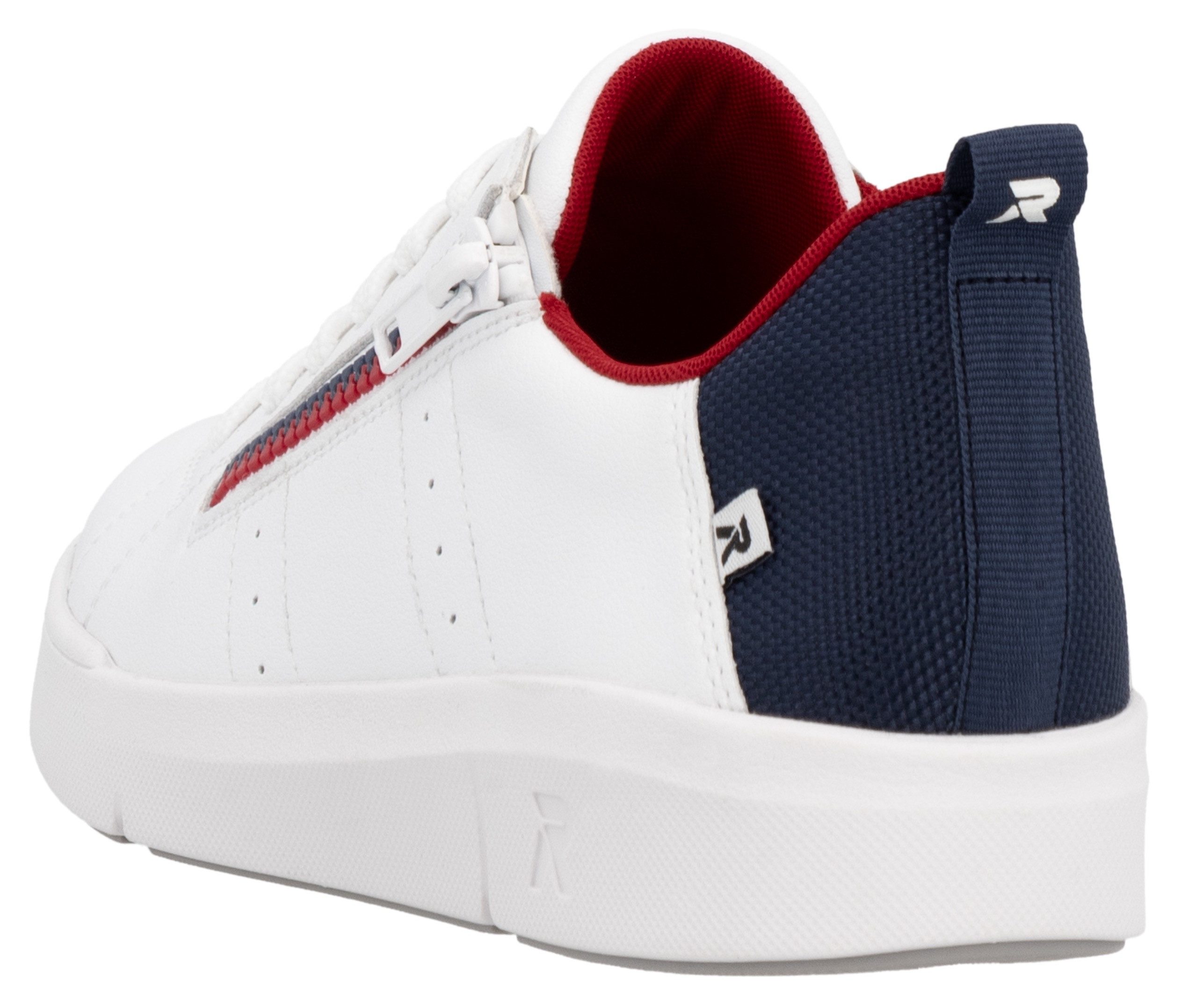 RIEKER Sport Sneakers Vetersluiting en rits, vrijetijdsschoen, lage schoen, veterschoen