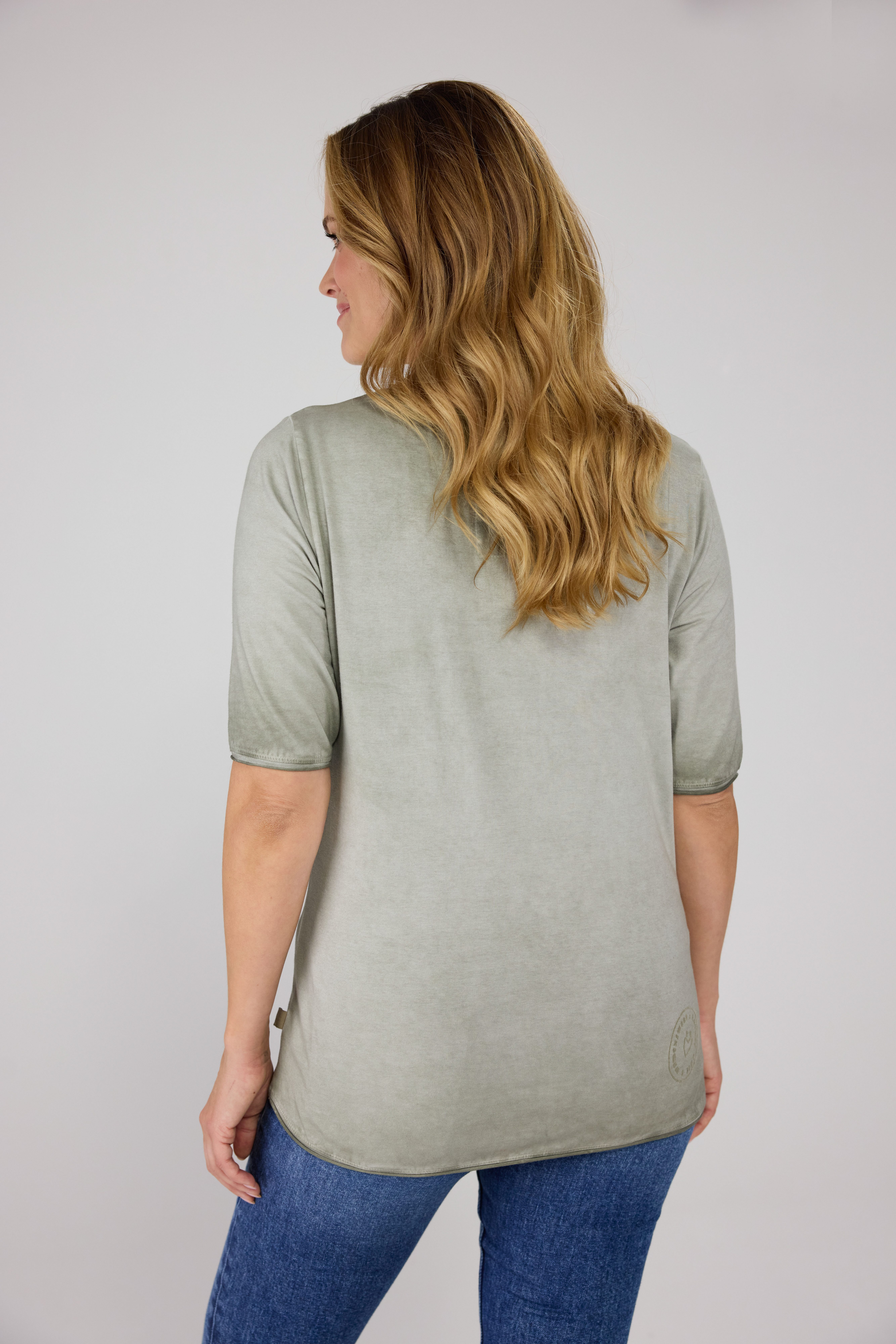 Lieblingsstück Shirt met ronde hals CandiceEP met belettering