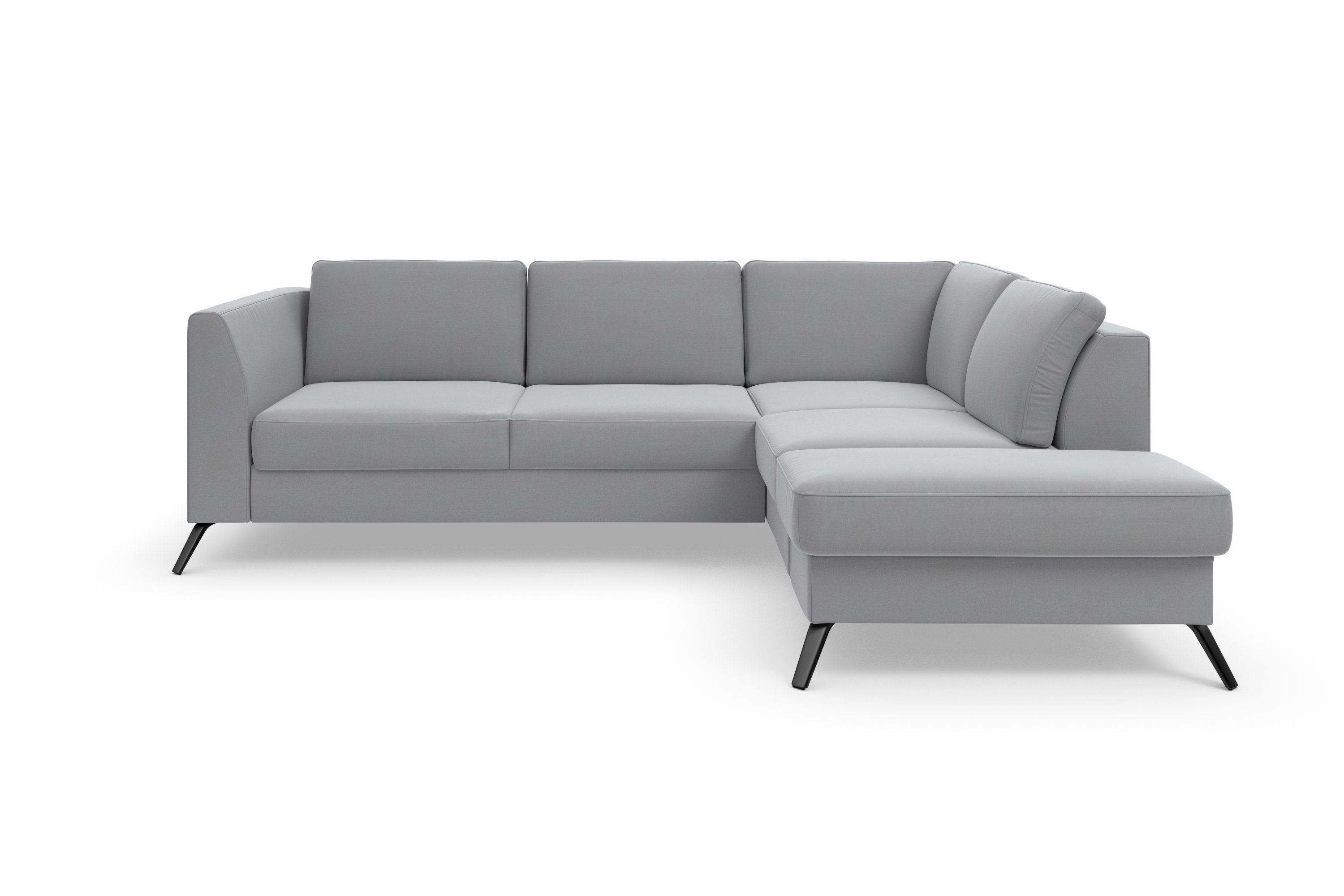 sit&more Hoekbank Olsen L-vorm inclusief zitdiepteverstelling, naar keuze met slaapfunctie, 15 cm hoog