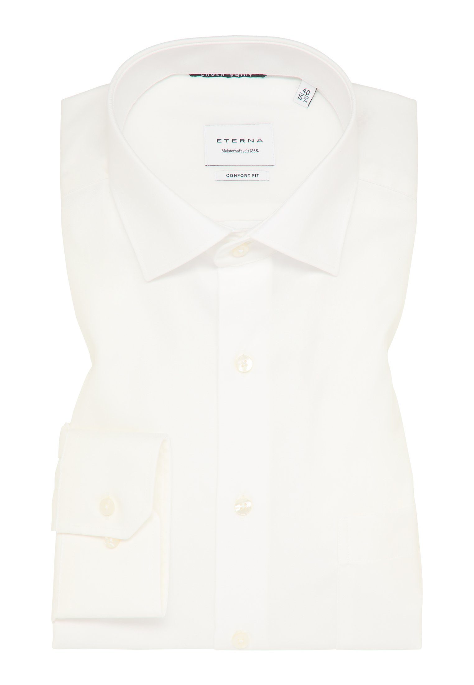 Eterna Overhemd met lange mouwen Comfort fit NON IRON (strijkvrij)