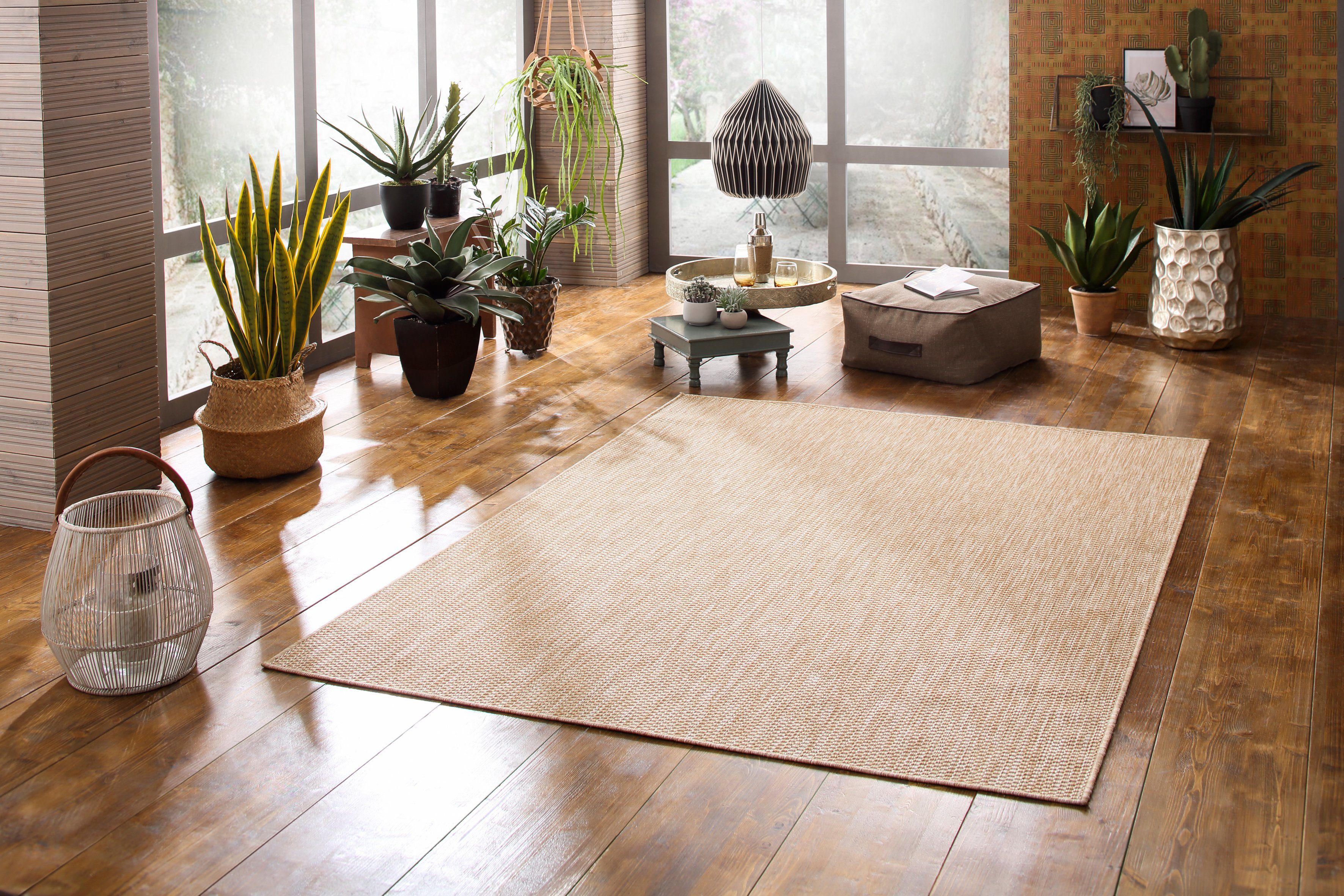 Bruno Banani Vloerkleed Venezia Geschikt voor binnen en buiten, sisal-look, weerbestendig & uv-bestendig