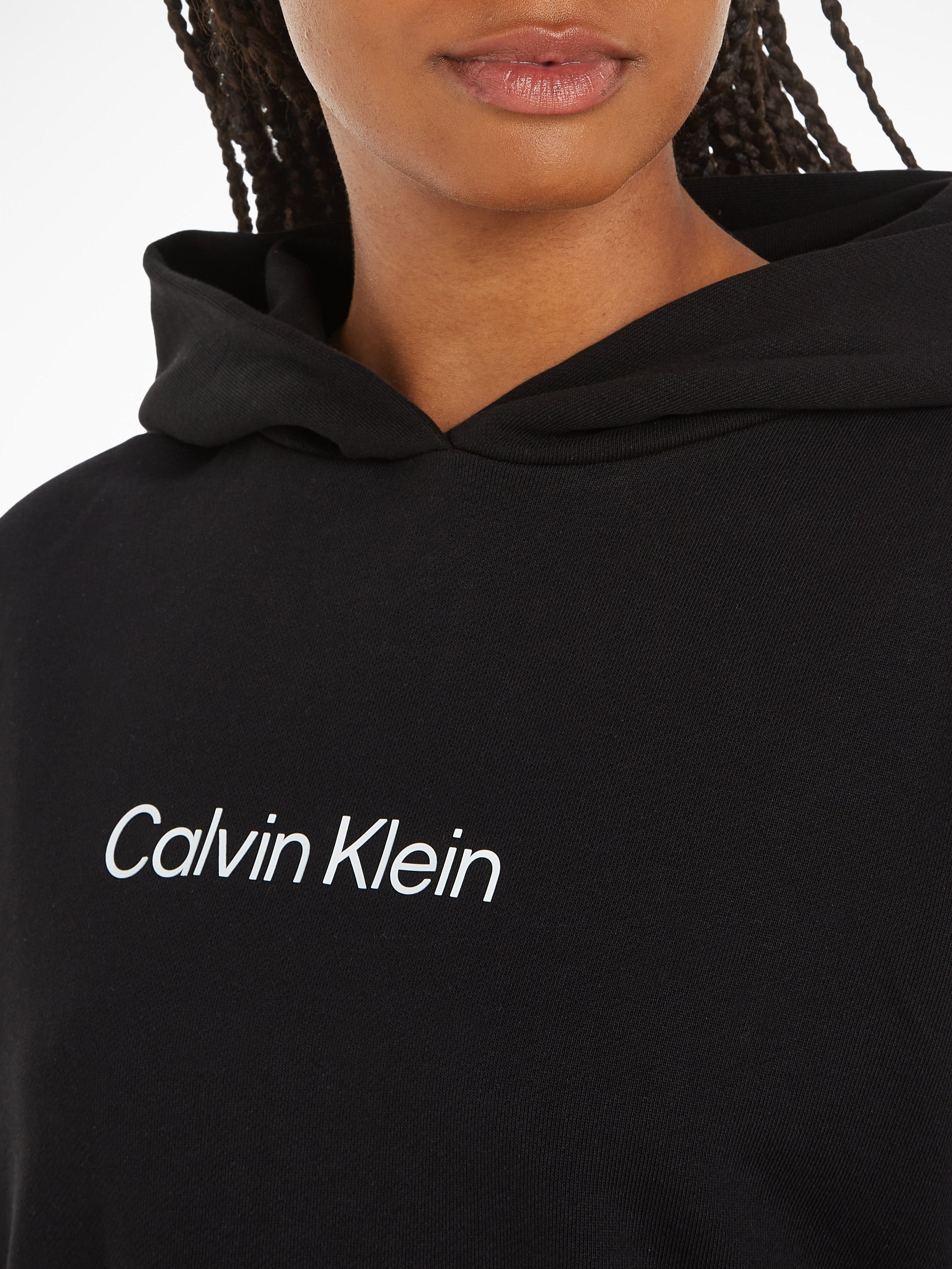 Calvin Klein Sweatjurk HERO LOGO HOODIE DRESS