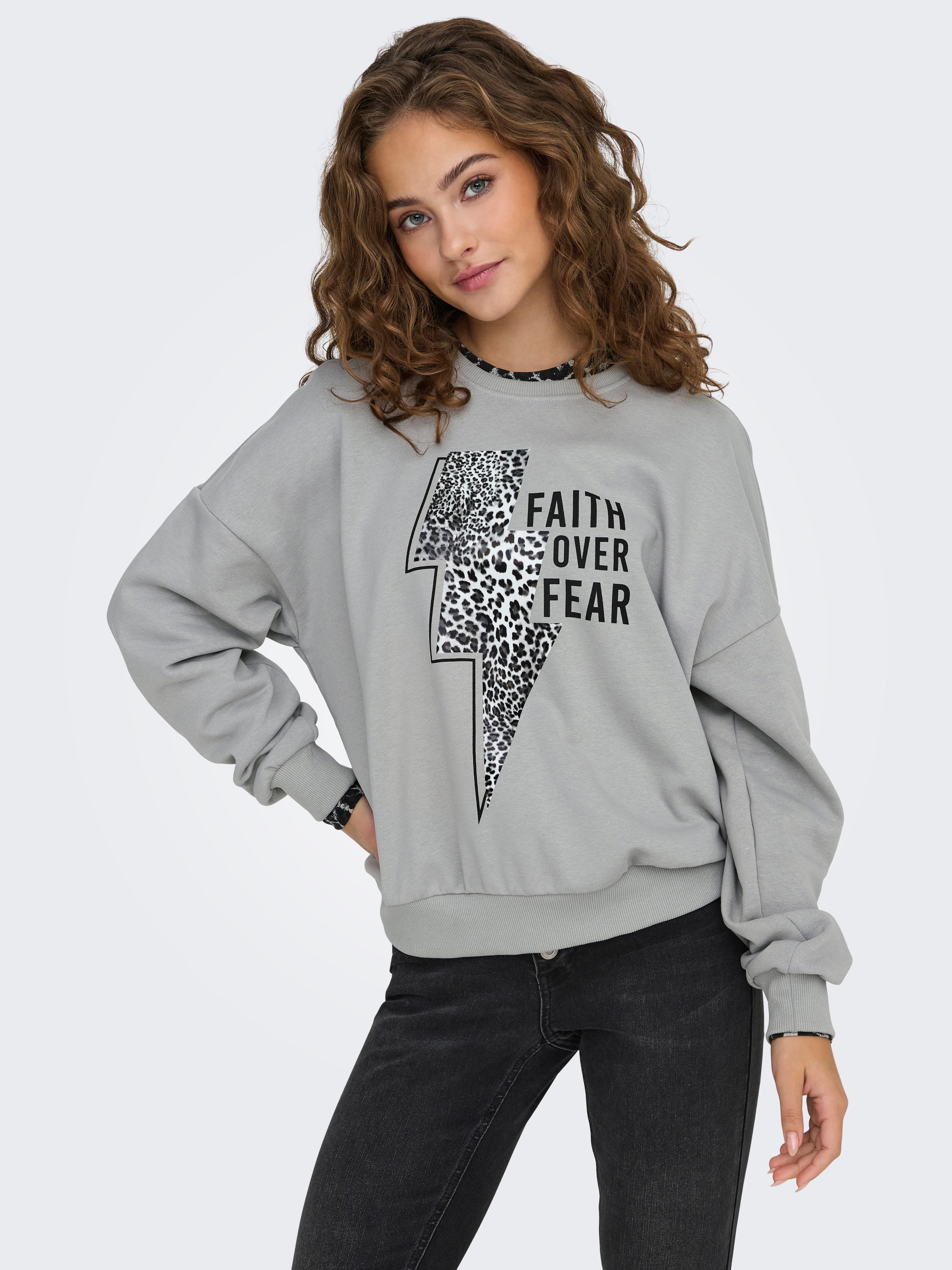 Only Sweatshirt ONLRUNA L/S O-NECK BOX CC SWT
