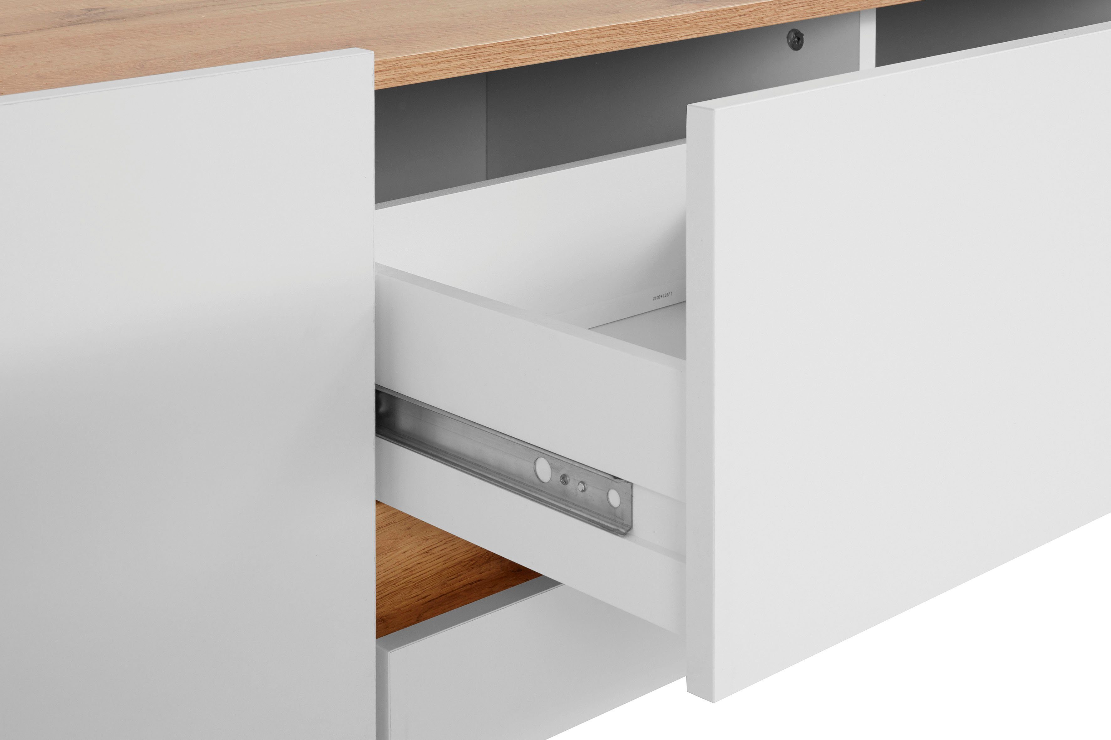 INOSIGN Wandmeubel GIRON (set, 4-delig), breedte ca. 350 cm, moderne woonkamer-set in 2 kleuren