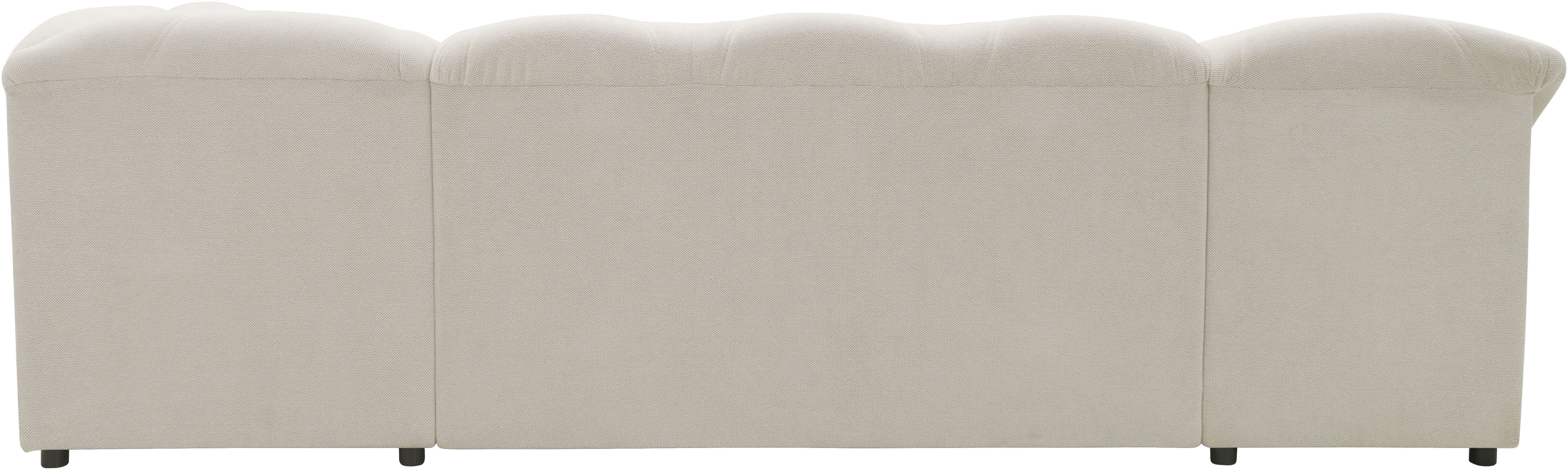 DOMO collection Zithoek Flores ook in leren bekleding, B/D/H: 293/180/86 cm, U-vorm (3 stuks)
