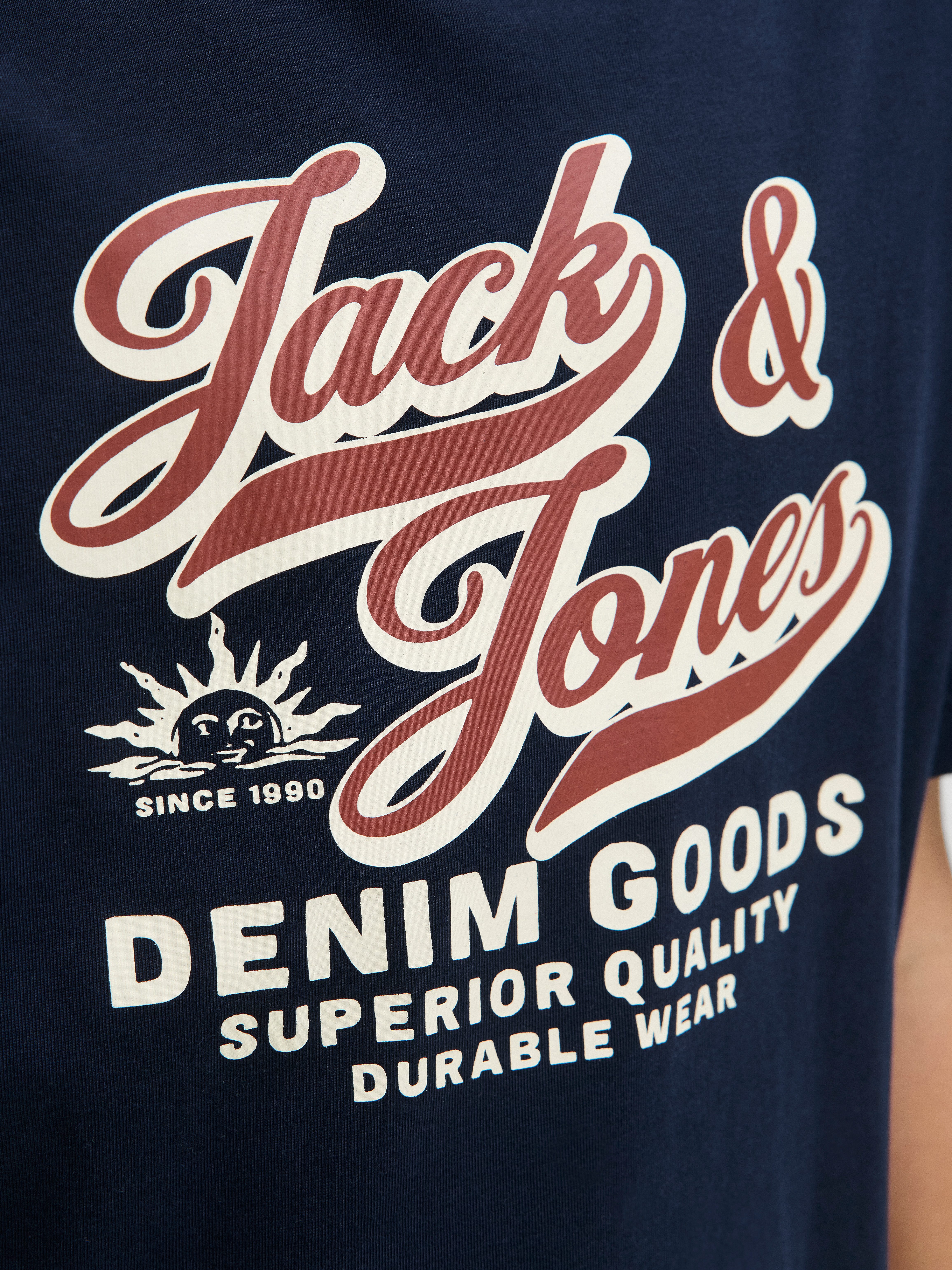 Jack & Jones Junior T-shirt JJELOGO TEE SS ONECK 2 COL AW25 NOOS JNR