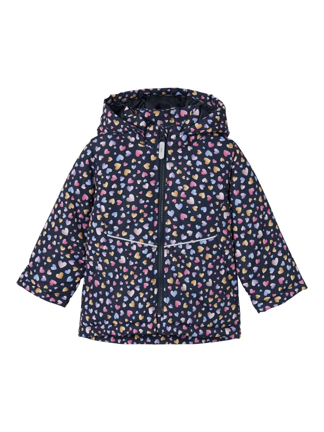 Name It Functioneel jack NMFMAXI JACKET AOP NOOS Afneembare capuchon voor veiligheid, decoratieve, reflecterende details