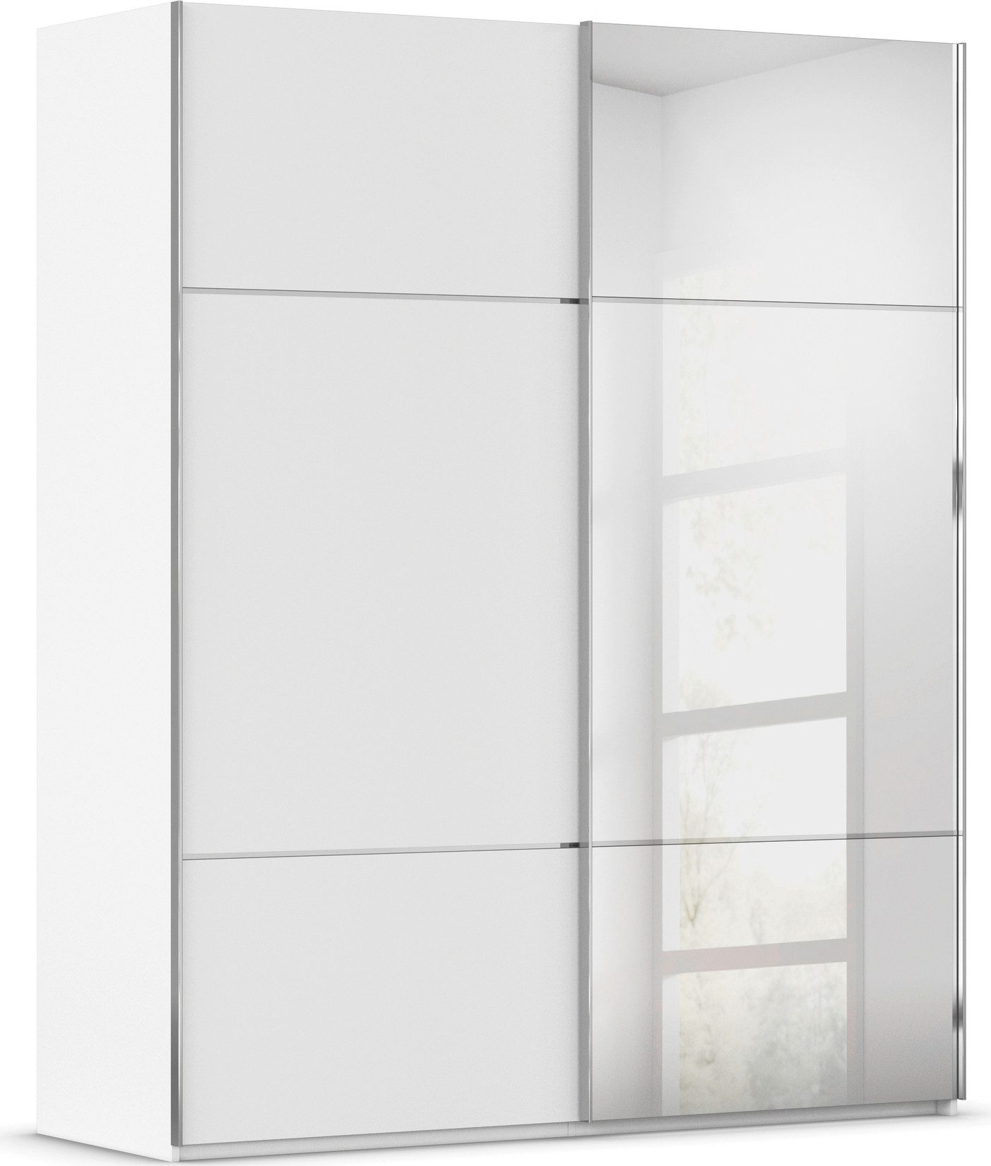 rauch Schuifdeurkast Kledingkast kast garderobe slaapkamerkast SCALE-TRIO edel drievoudig front met 2 sierlijsten spiegel/glas made in germany