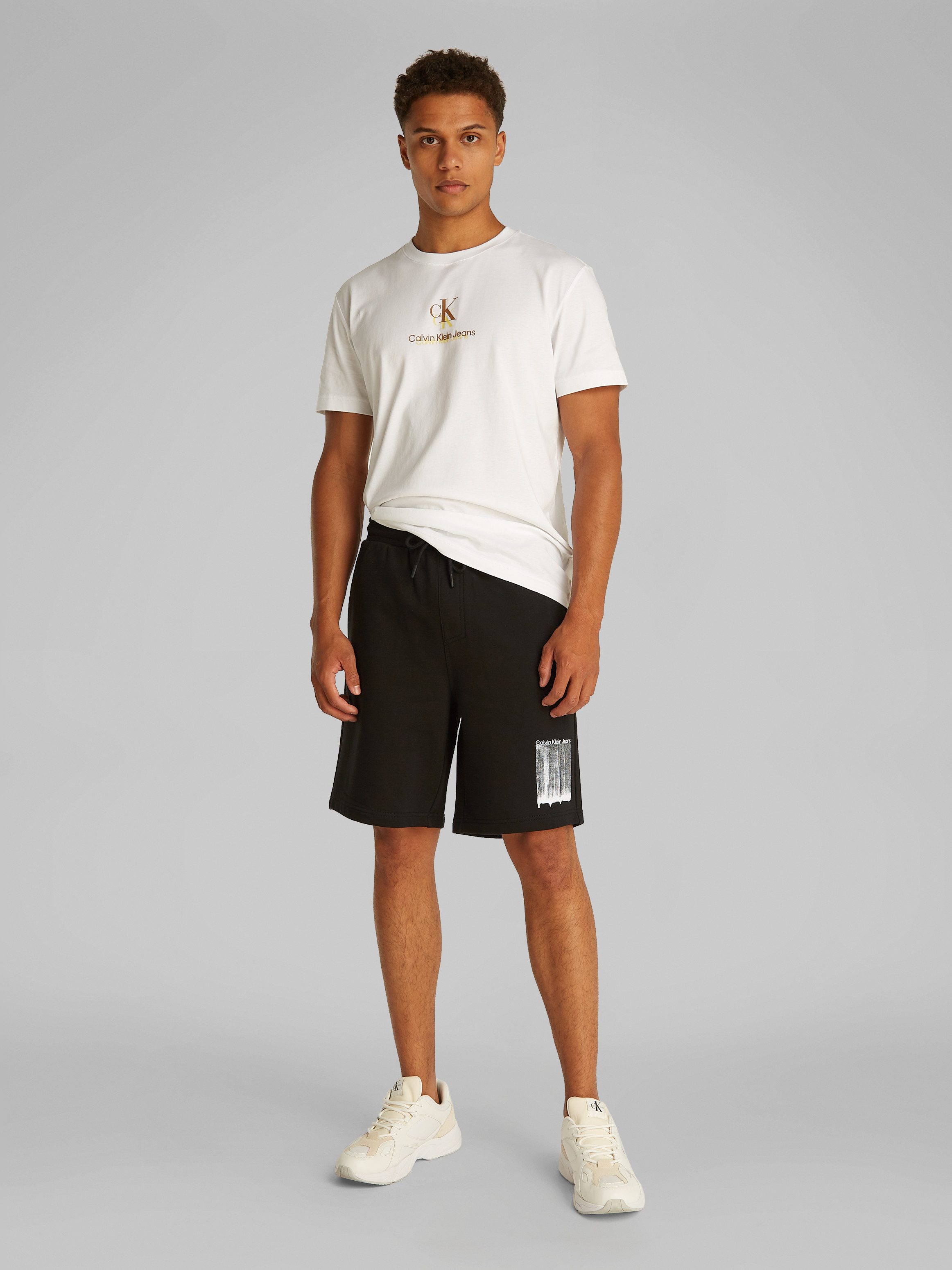 Calvin Klein Sweatshort BRUSH STROKE GRAPHIC SHORTS