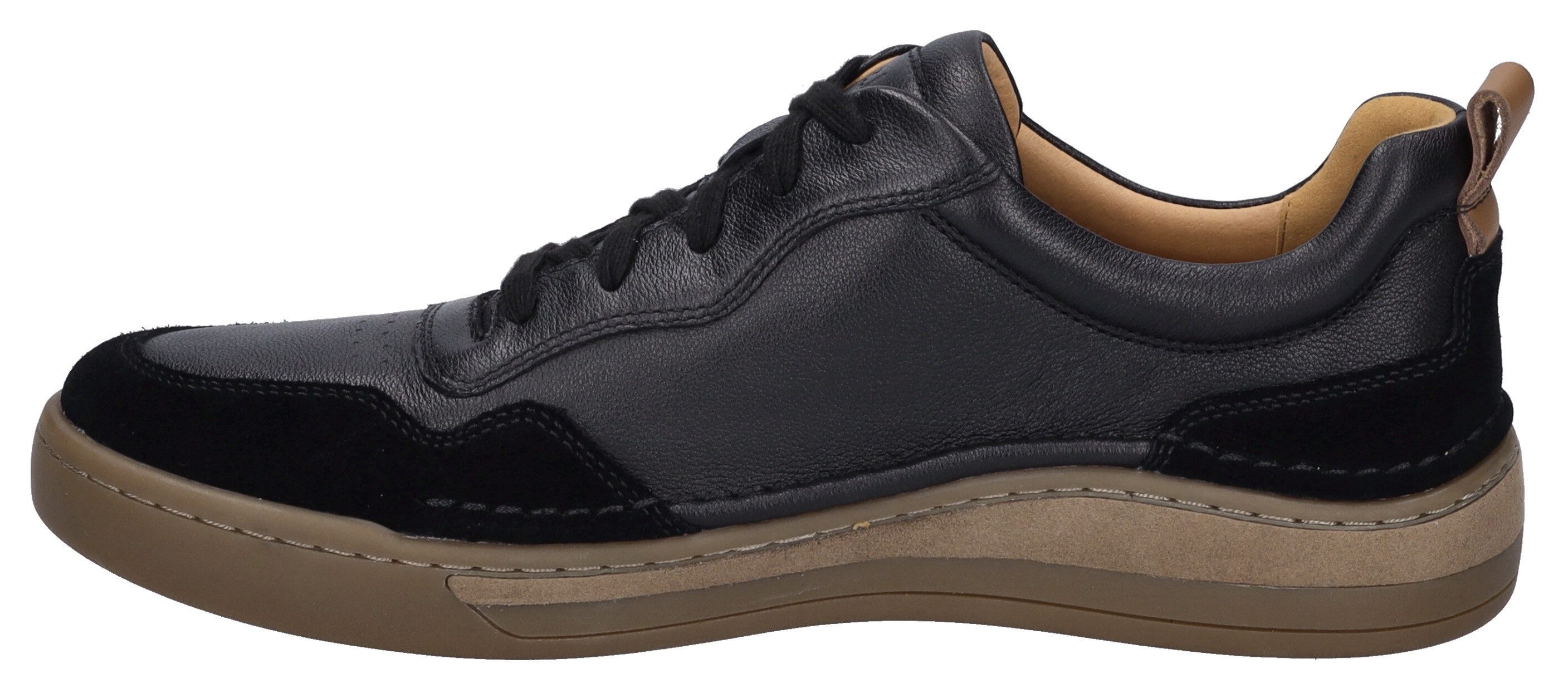 Josef Seibel Sneakers Cleve 01 , vrijetijdsschoen, retro sneaker, veterschoen met schoenwijdte breed