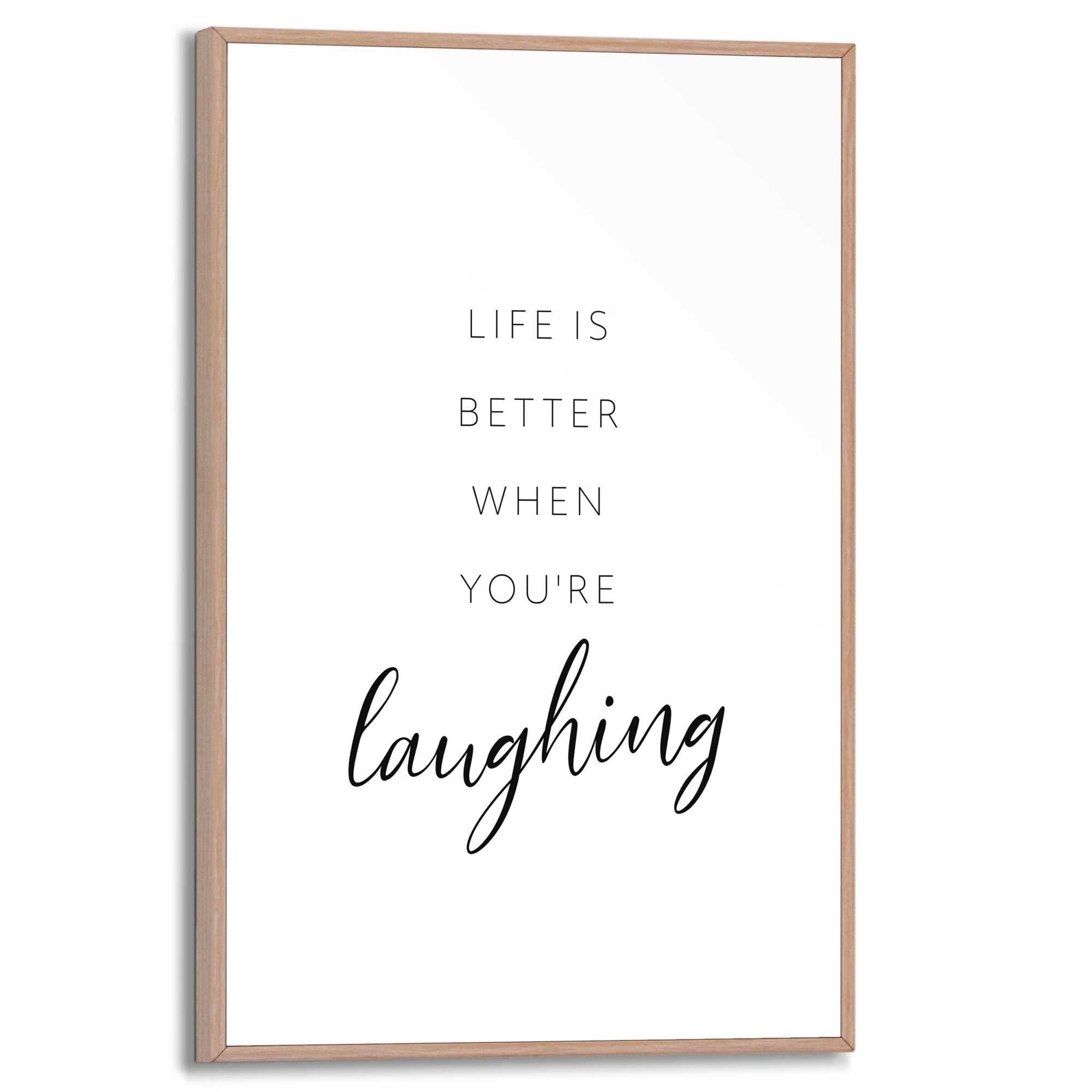 Reinders! Poster Laughing deurposters zwart