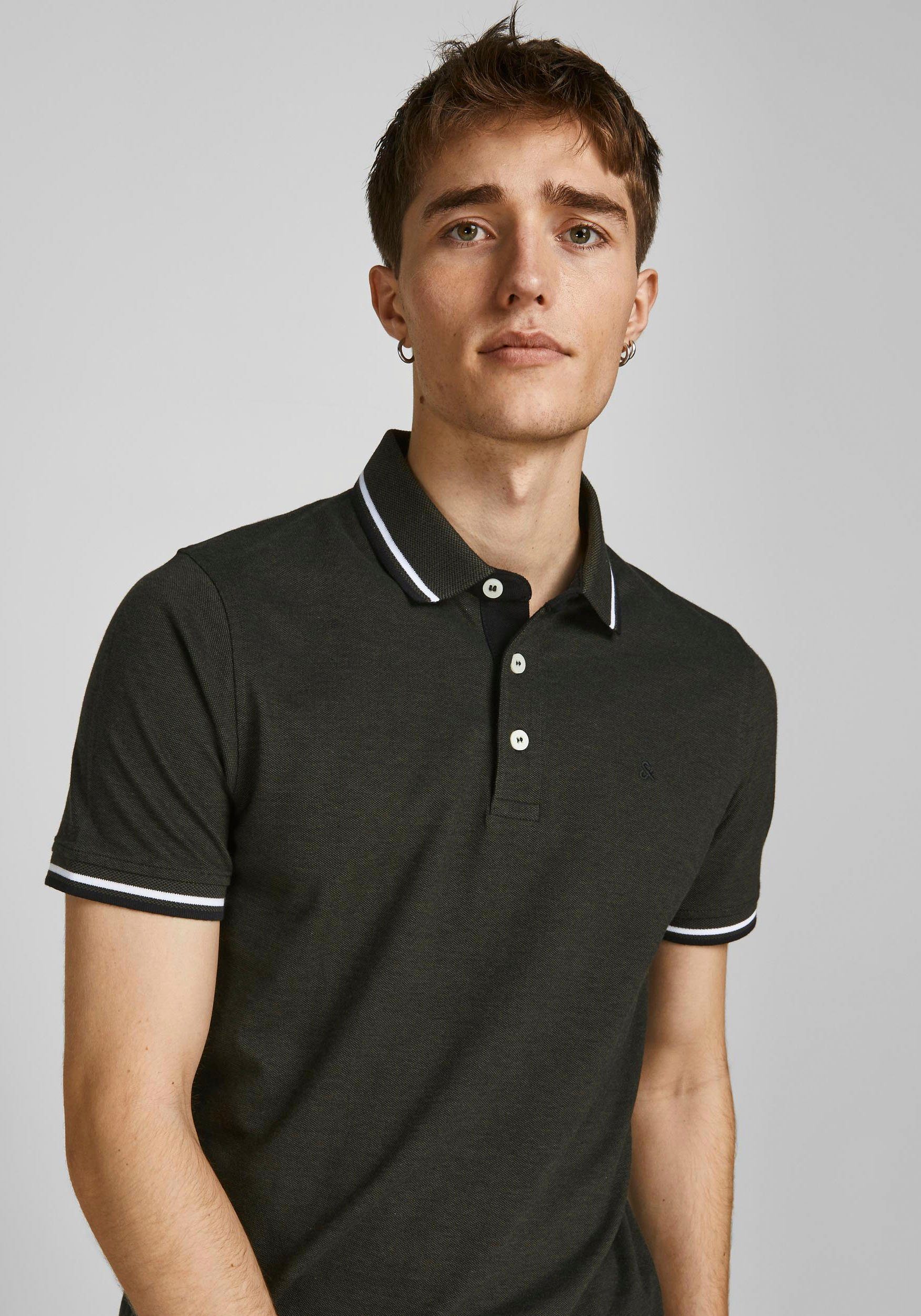Jack & Jones Poloshirt JJEPAULOS POLO SS 2PK MP NOOS (2-delig, Set van 2)