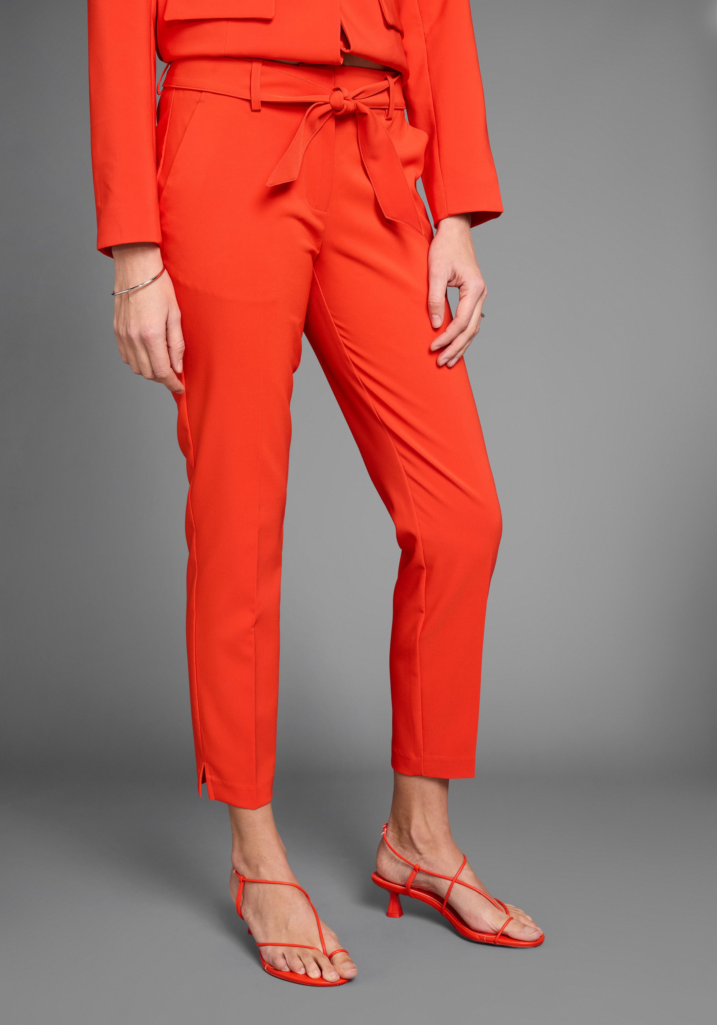HECHTER PARIS Pantalon met een bindceintuur (set, 2-delig, Met een bindceintuur)