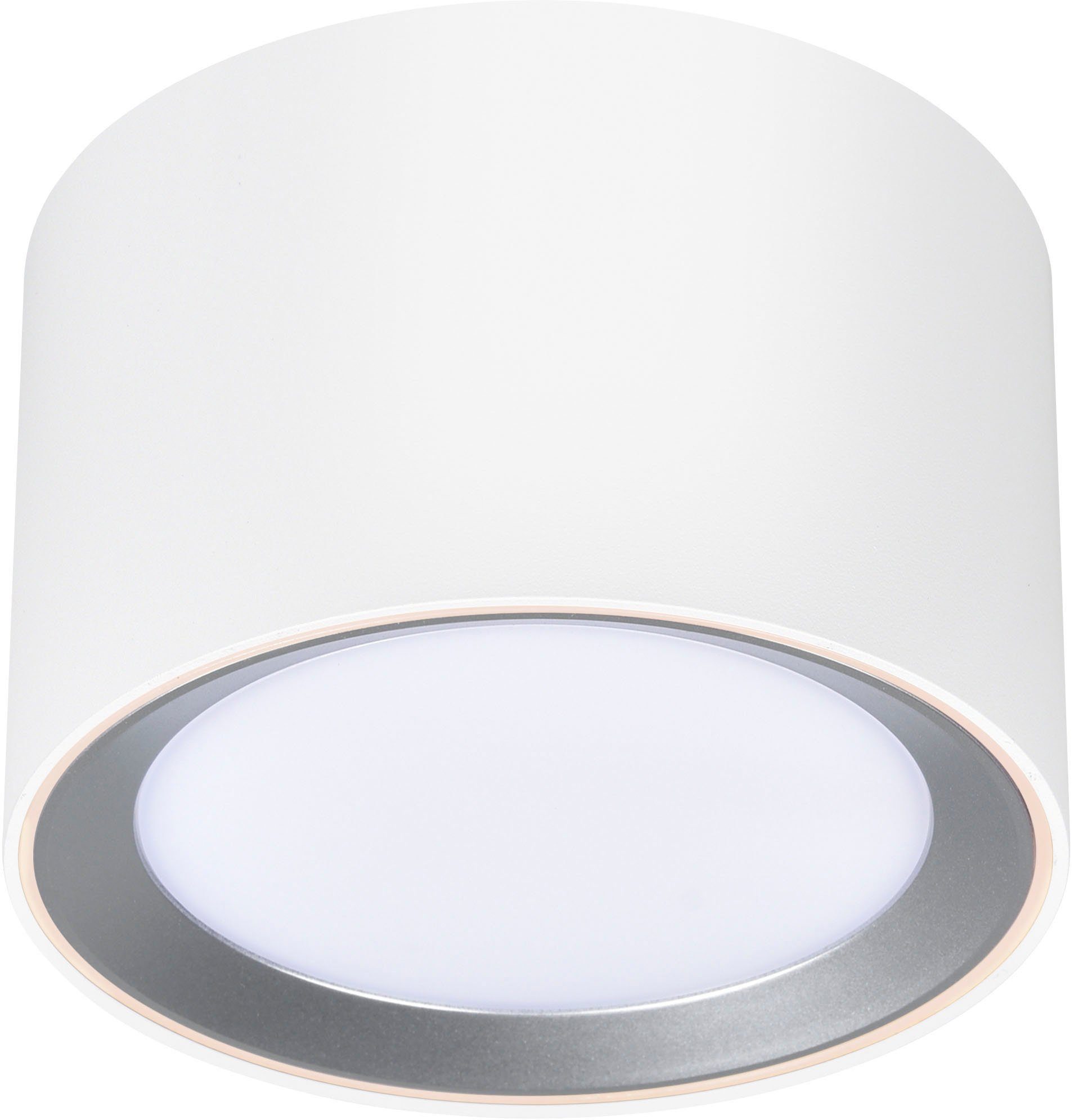 Nordlux Led-plafondlamp Landon Smart Dimbaar met Nordlux Smart (binnen- en buitenring), IP44-bescherming (1 stuk)