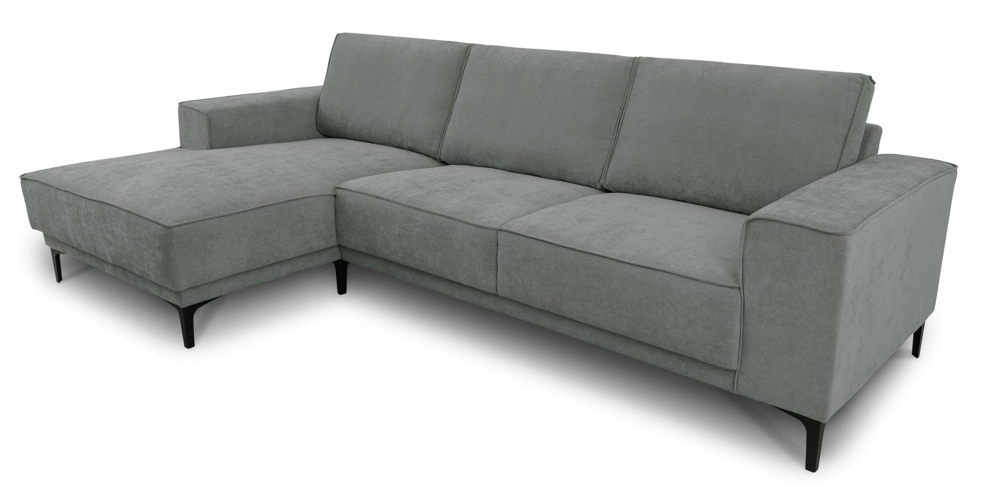 Places of Style Hoekbank Oland, structuur, platweefsel, luxe microvezel, bouclé