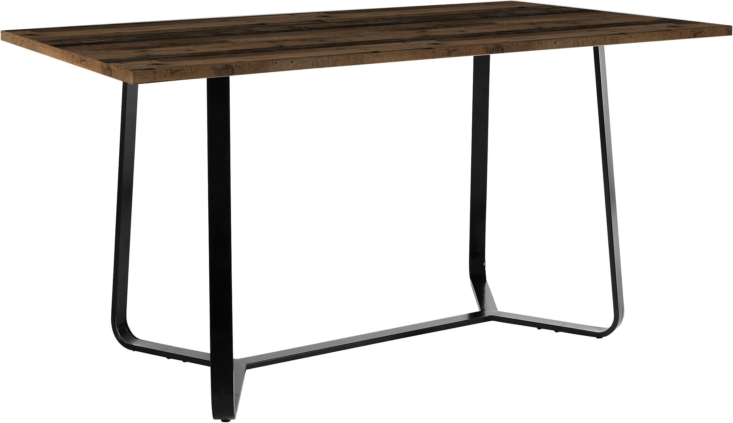 byLIVING Eettafel Talea modern design, 140 cm en 160 cm, artisan eik, old style wood, beton (1 stuk)