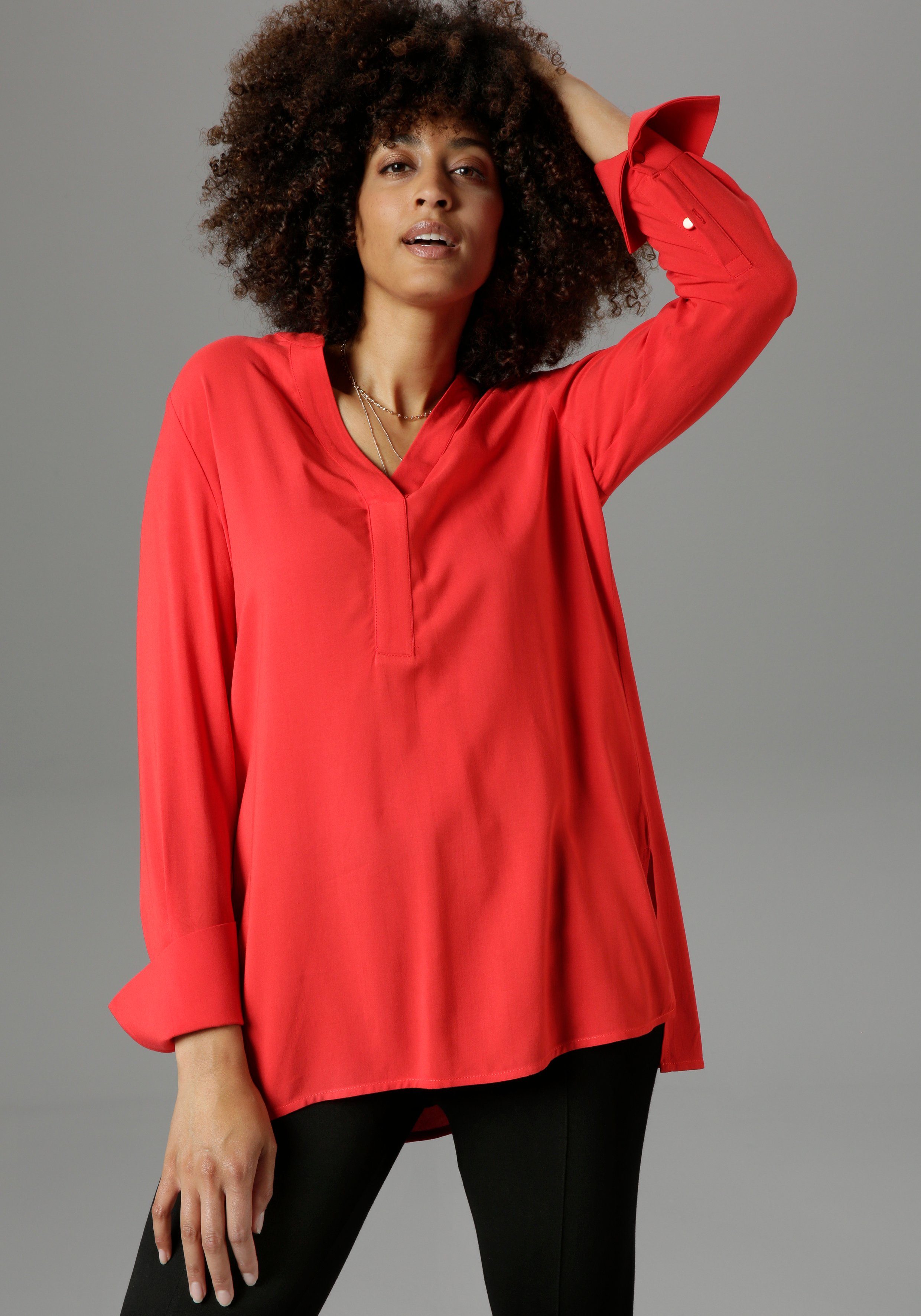 Avonturier Illustreren Kalmerend Aniston SELECTED Lange blouse met extra-lange manchetten online bestellen |  OTTO