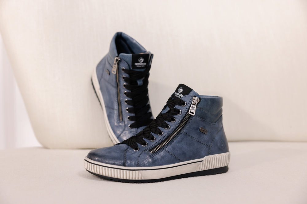 Remonte Veterschoenen platform, lace-up ankle boots, boots in crash look