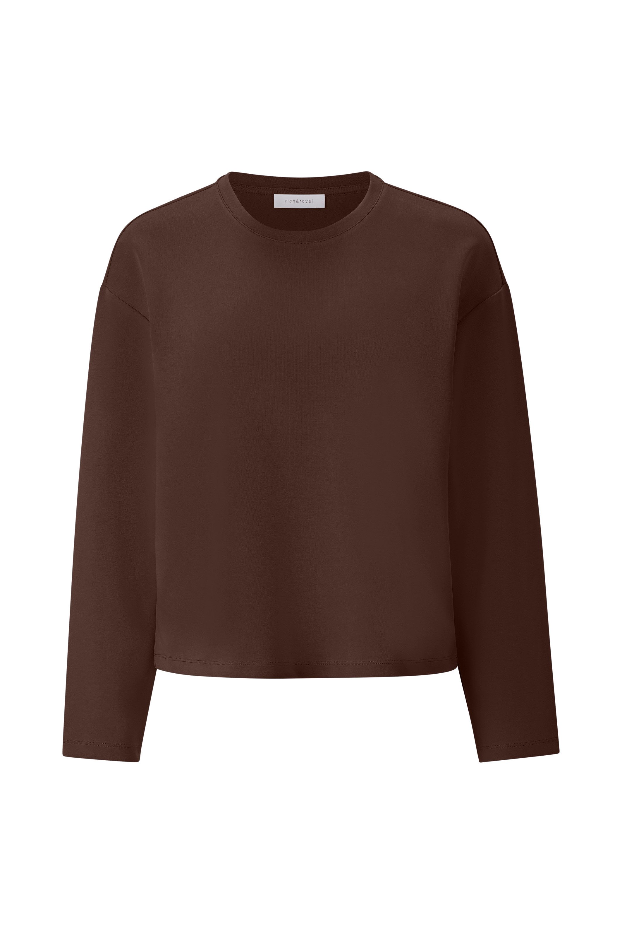 Rich & Royal Sweatshirt 2409 T Peach Crew dames truien & sweaters maat XS bruin